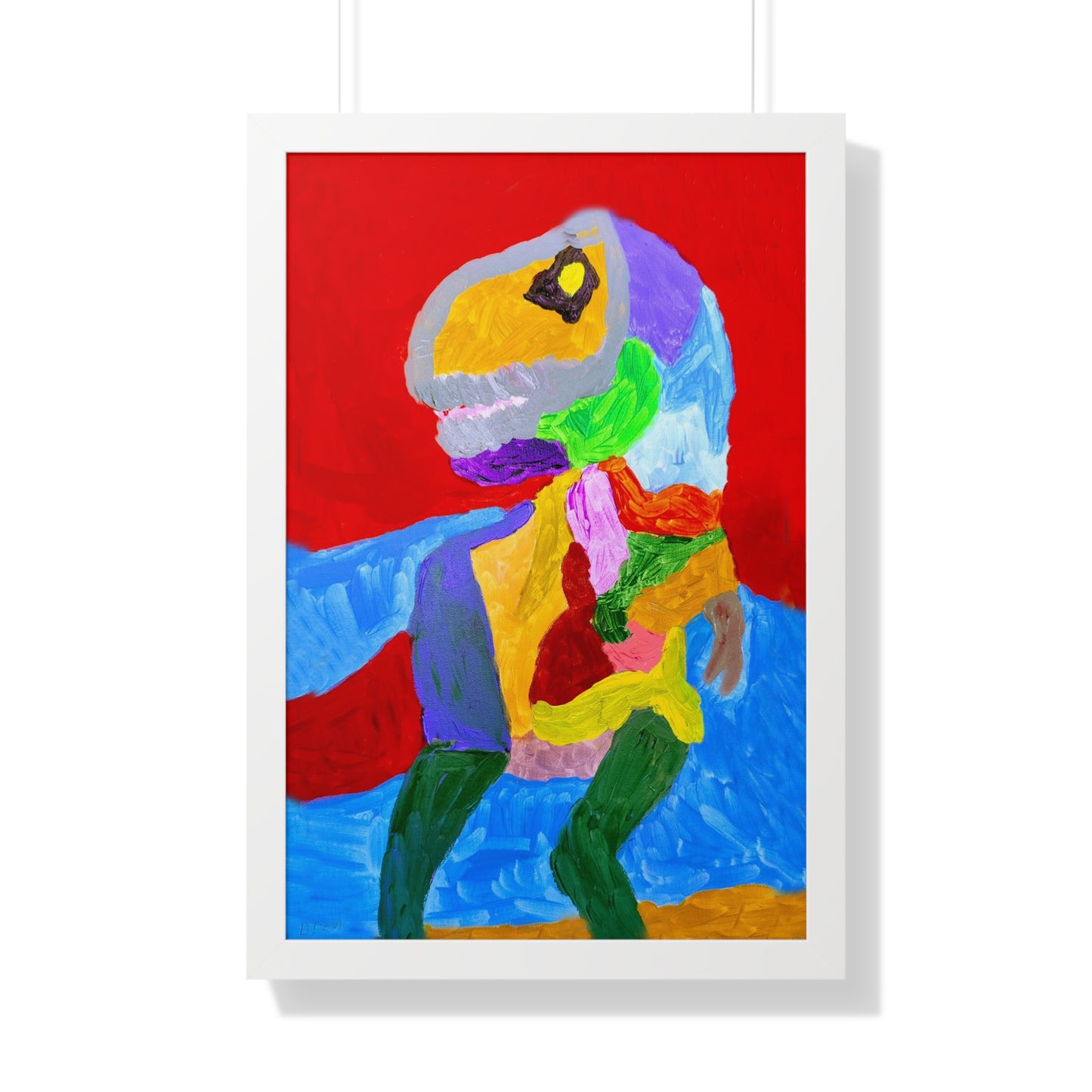 Framed Vertical Poster - "SheRex"