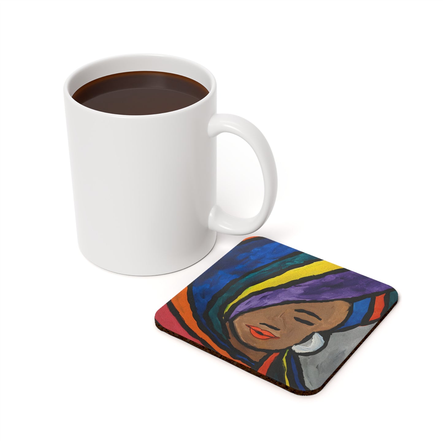 Back Coaster - Pretty lady