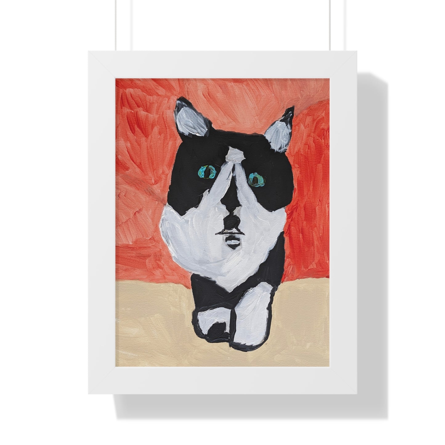 Framed Print - "Stache"