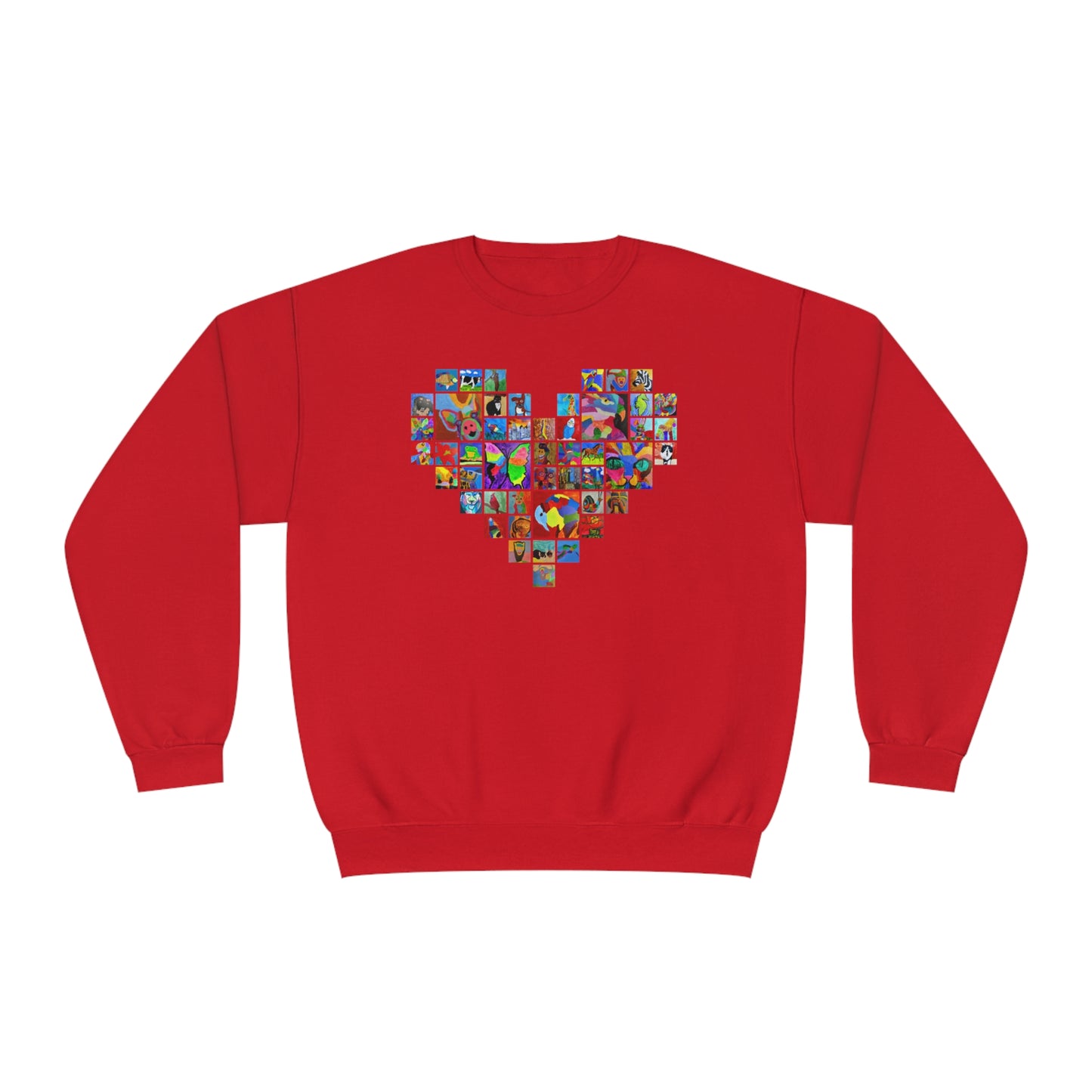 Crewneck Sweatshirt - "Mom's Heart" collage