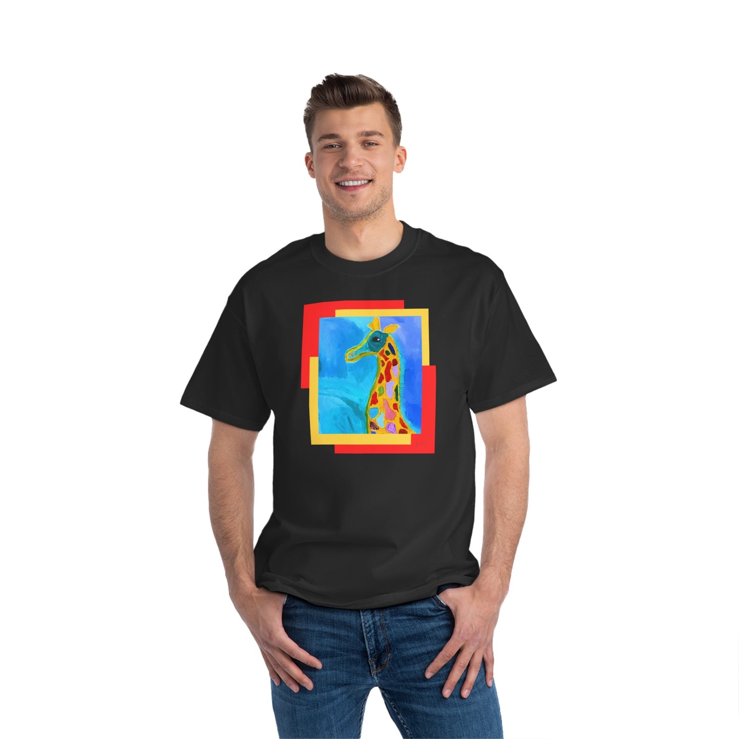 Beefy-T® Short-Sleeve - giraffe