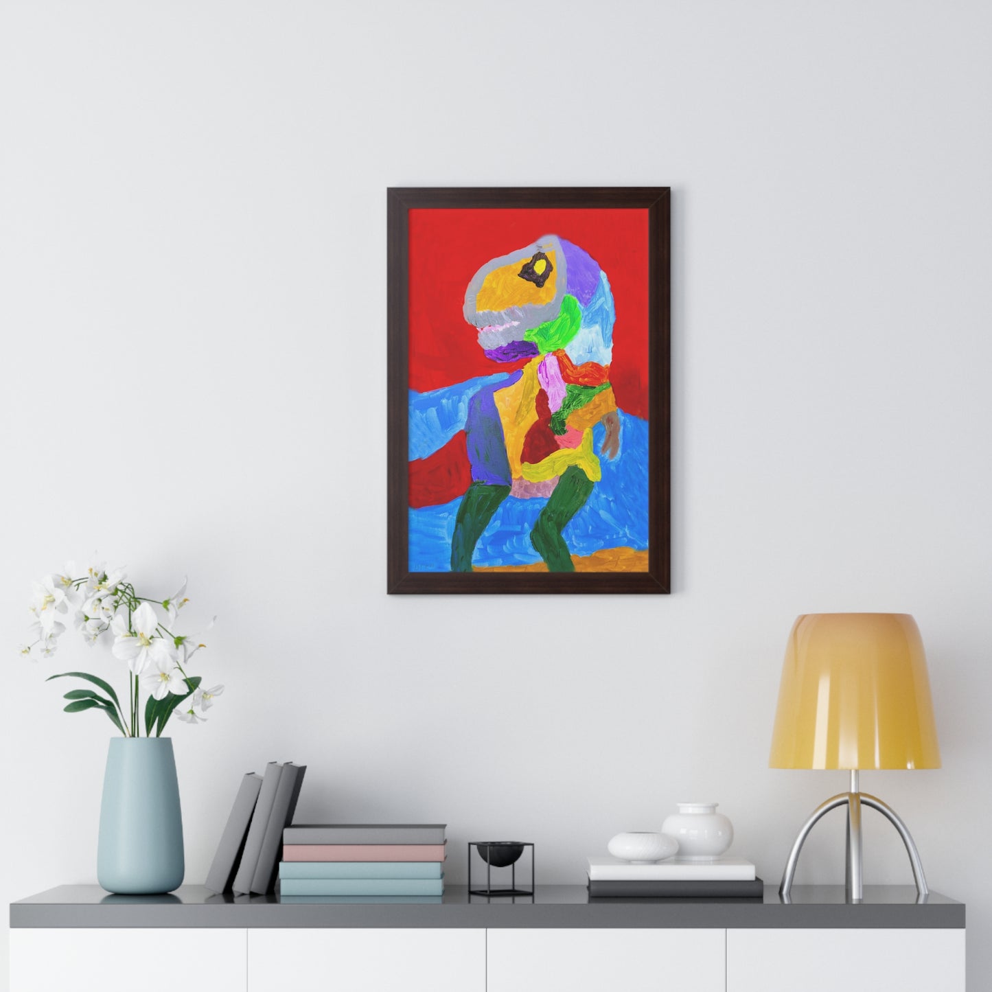 Framed Vertical Poster - "SheRex"