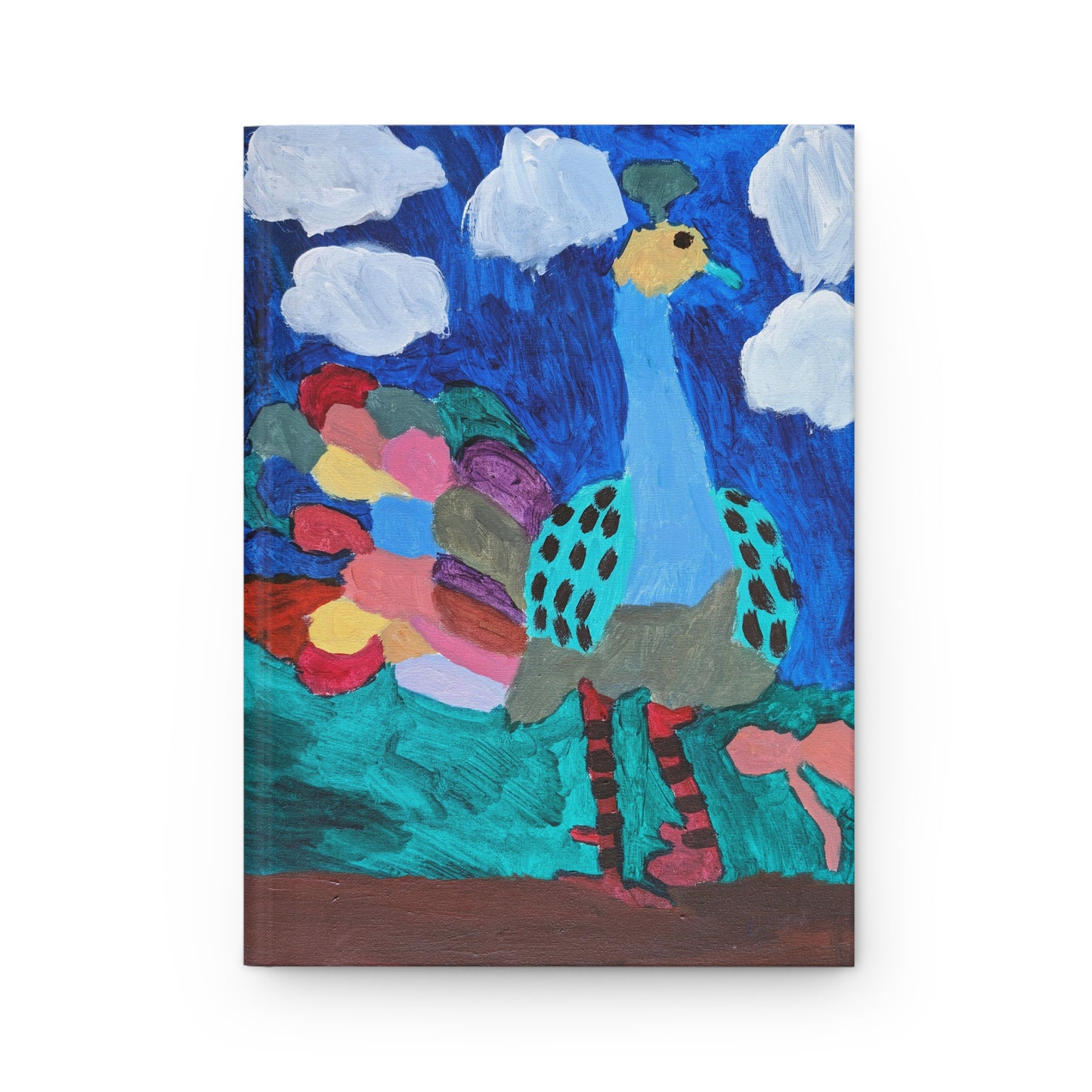 Hardcover Journal Matte - Peacock