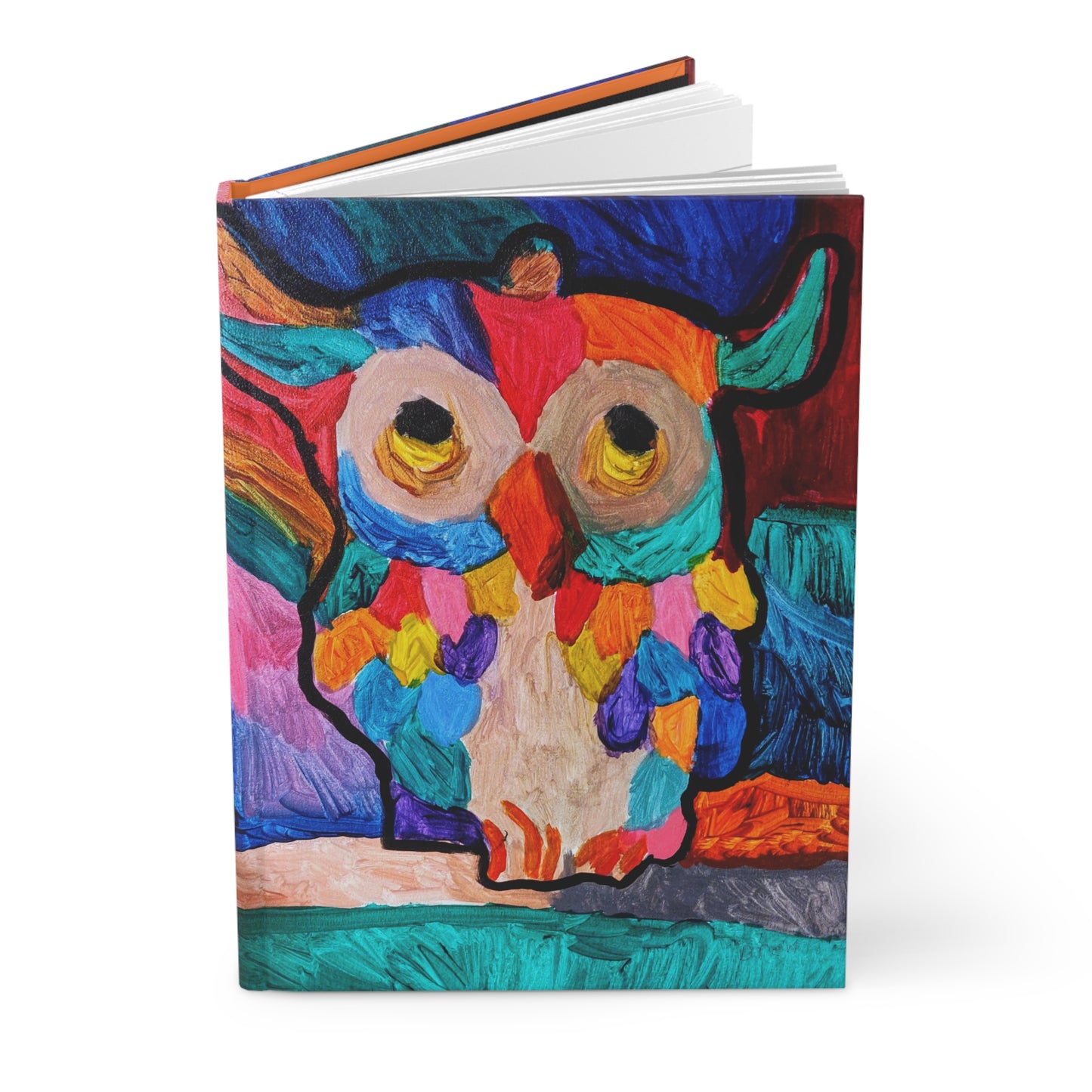Hardcover Journal - "Colorful Watcher"