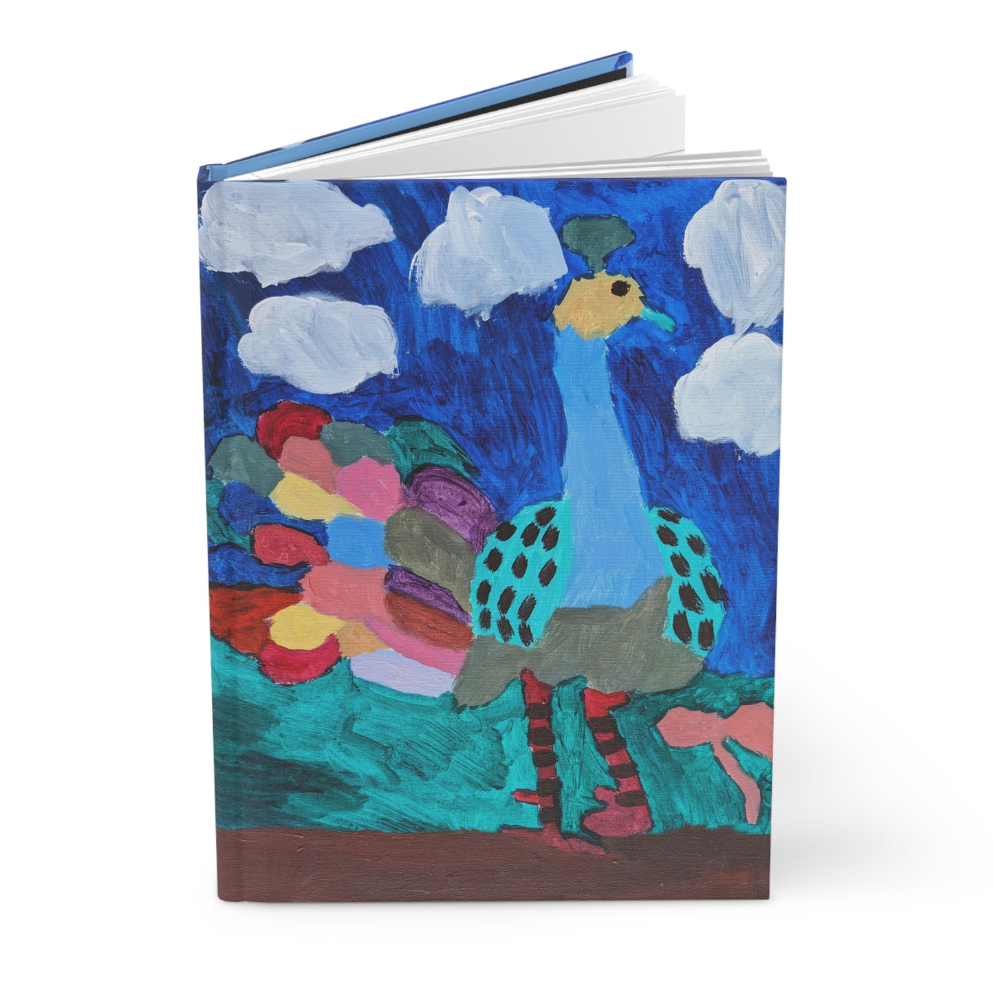 Hardcover Journal Matte - Peacock