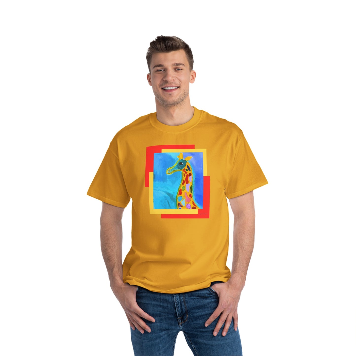 Beefy-T® Short-Sleeve - giraffe