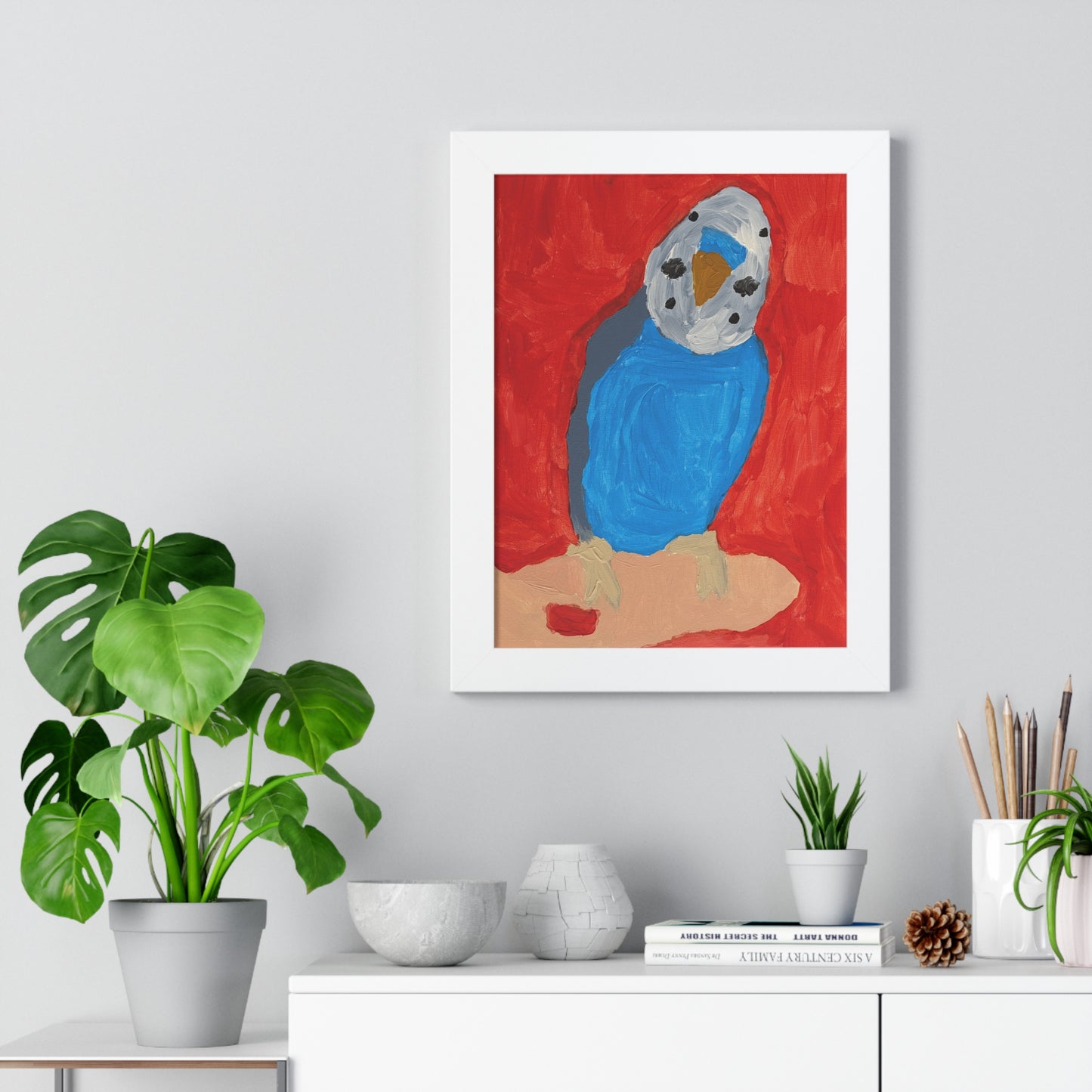 Framed Print - Dallas the Budgie