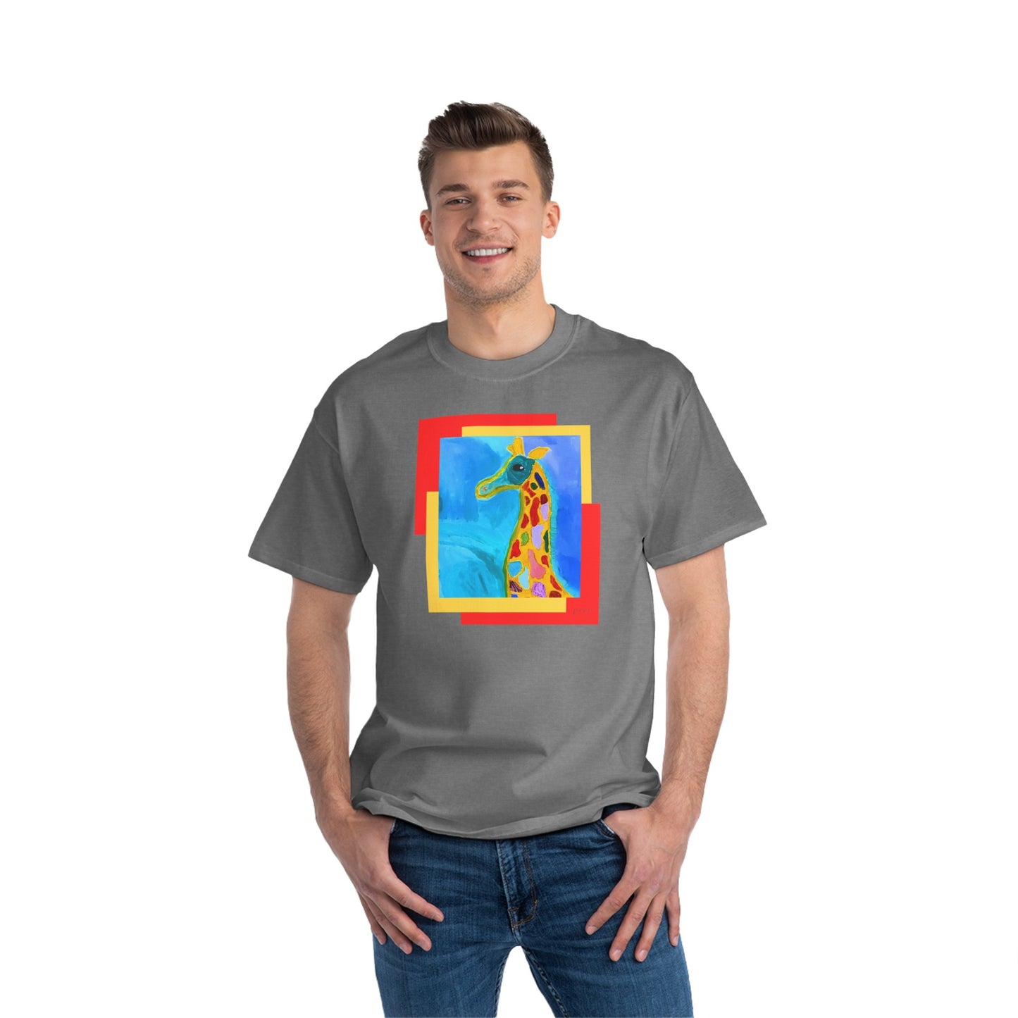 Beefy-T® Short-Sleeve - giraffe