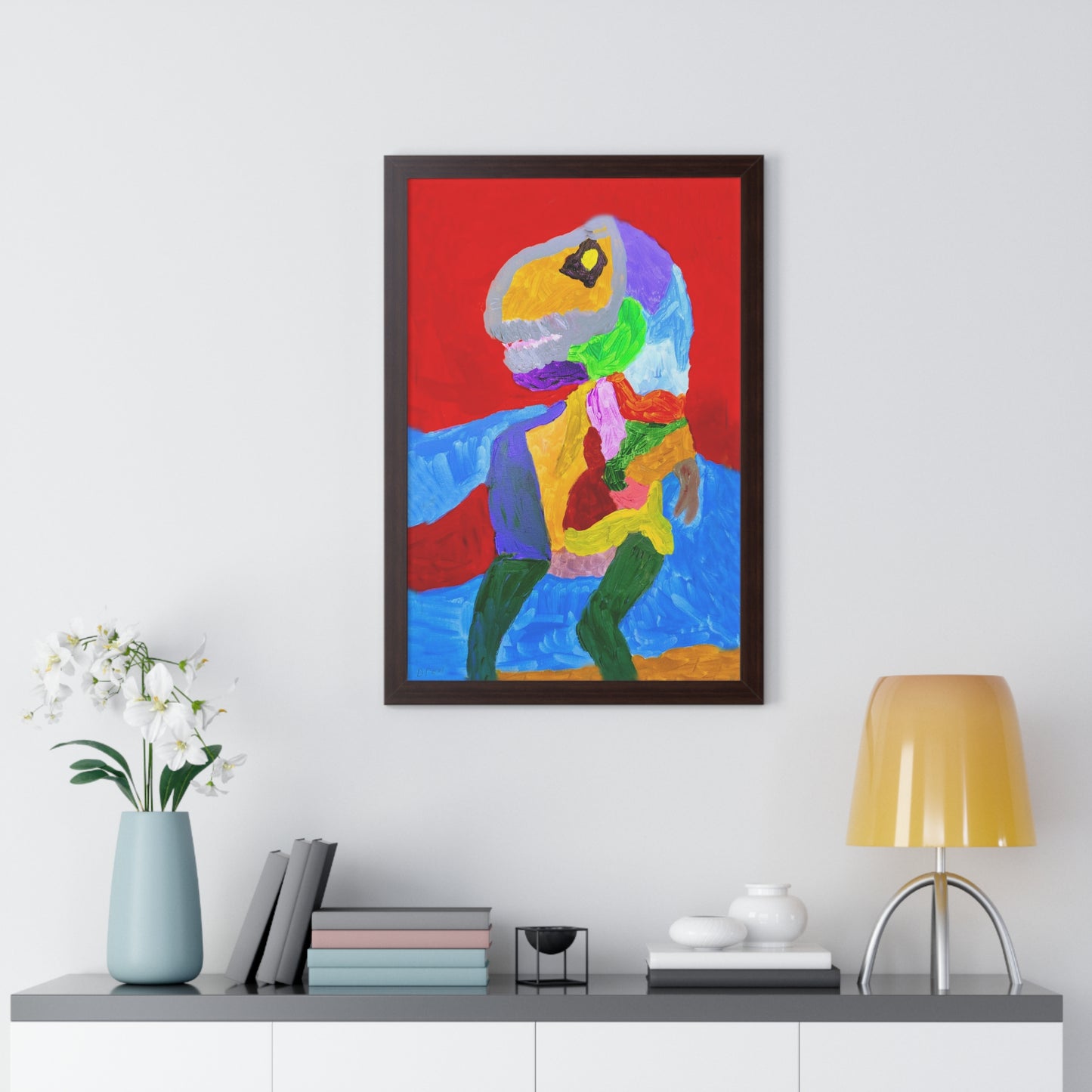 Framed Vertical Poster - "SheRex"