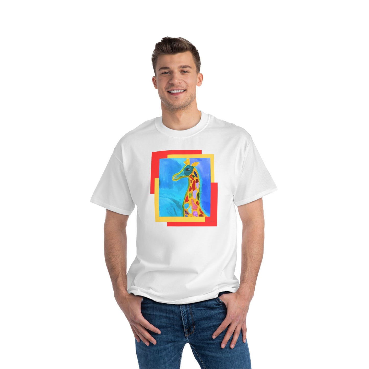 Beefy-T® Short-Sleeve - giraffe