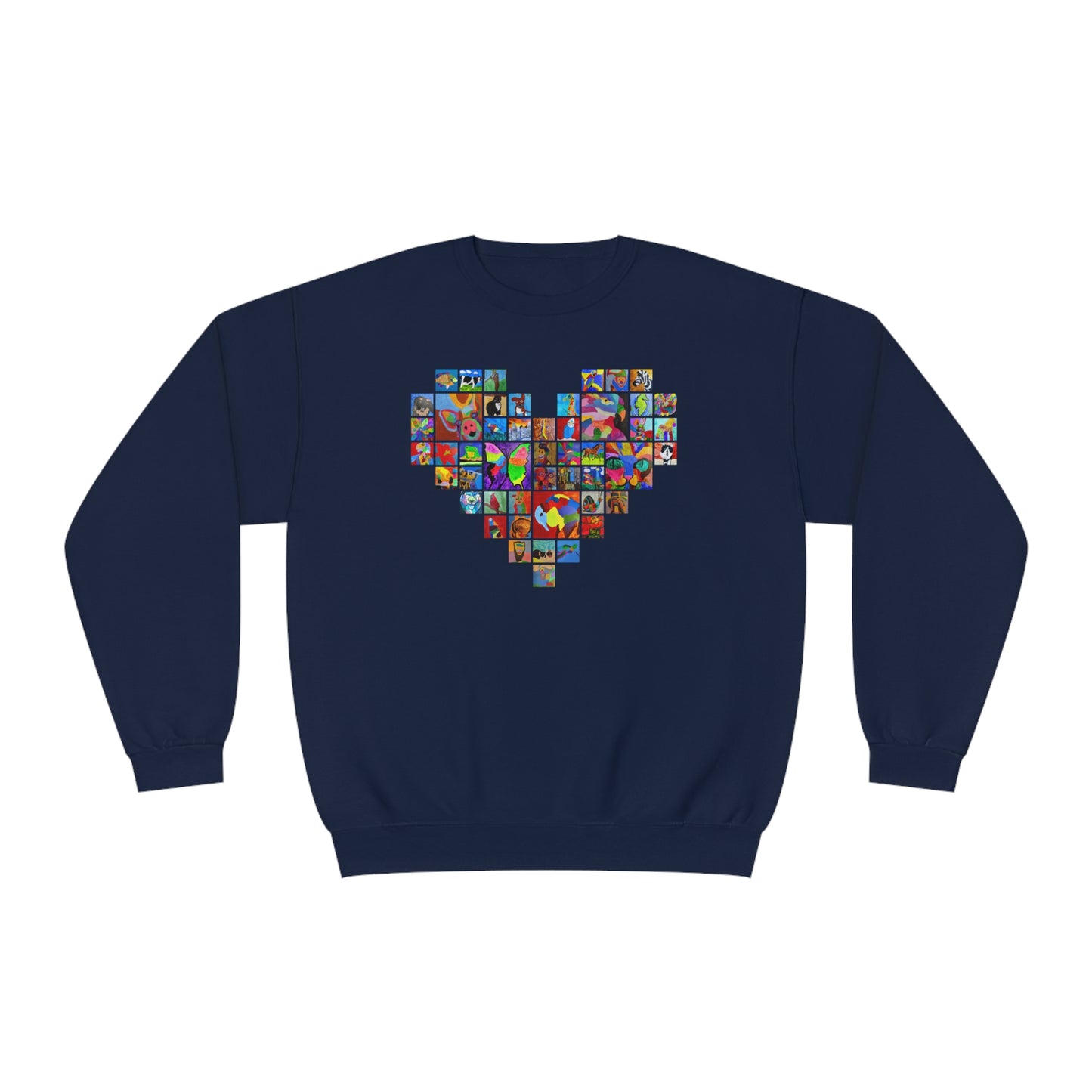 Crewneck Sweatshirt - "Mom's Heart" collage