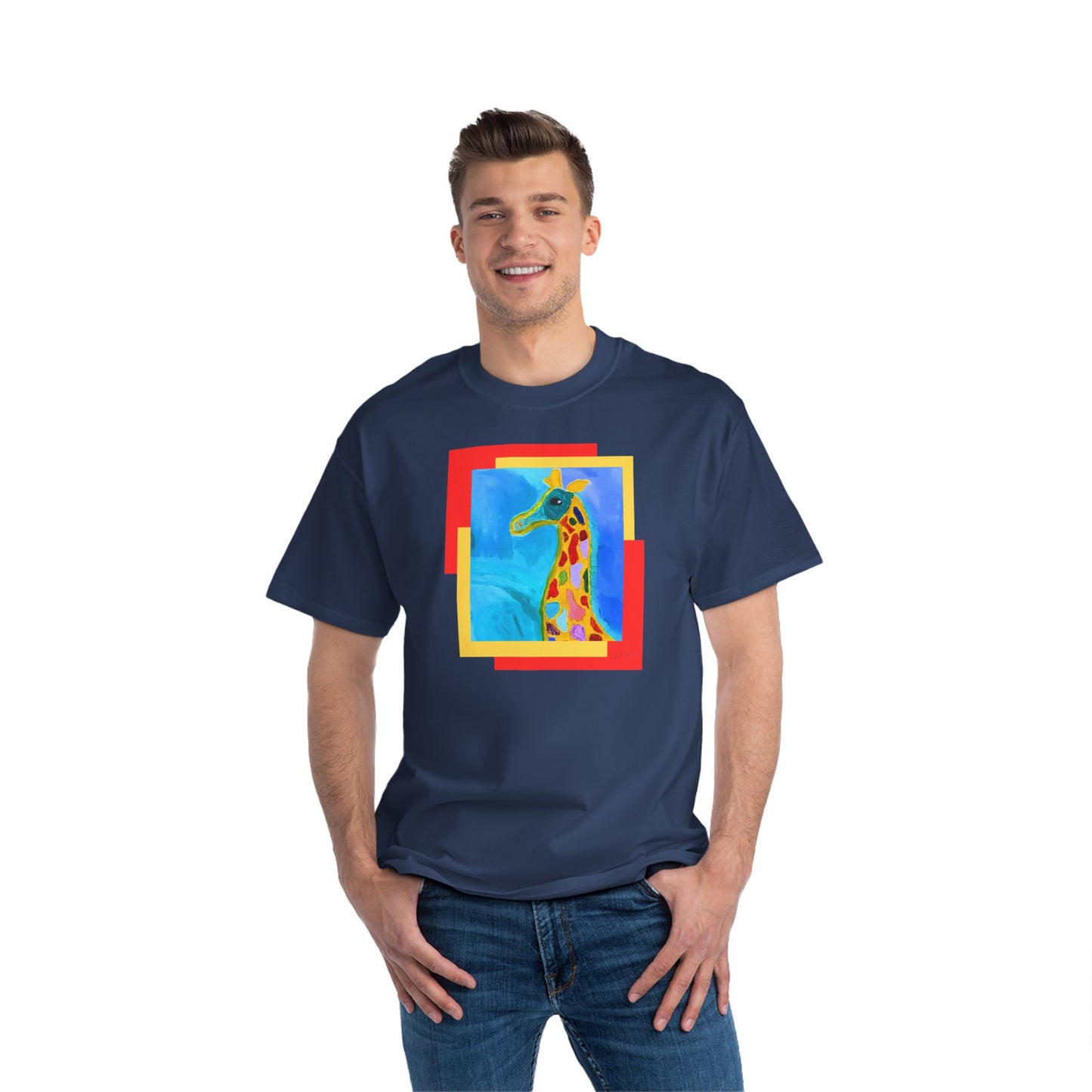 Beefy-T® Short-Sleeve - giraffe