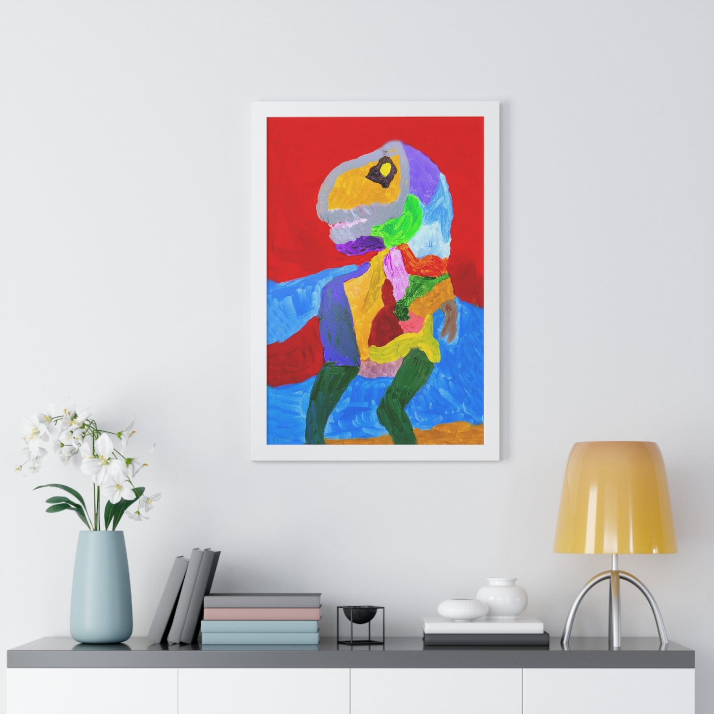 Framed Vertical Poster - "SheRex"