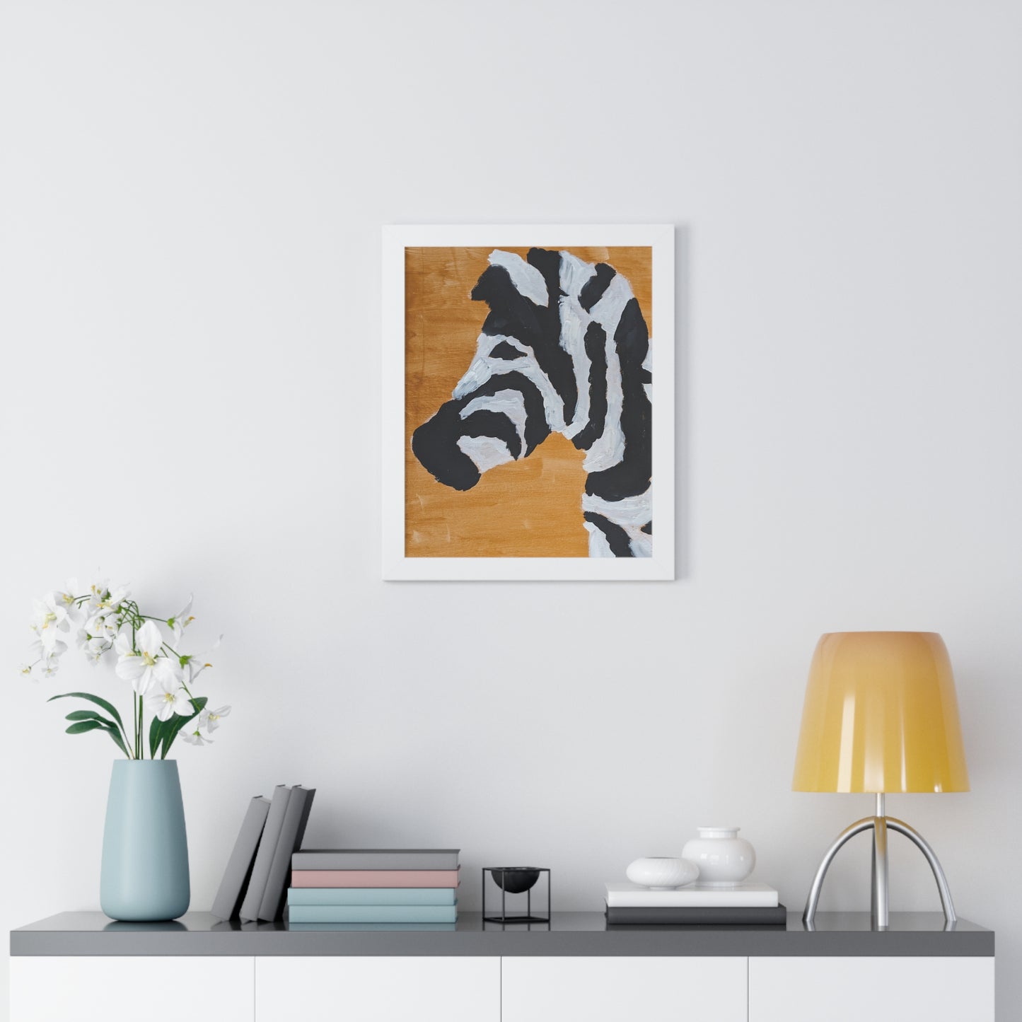 Framed Print - "Zebra Zen"