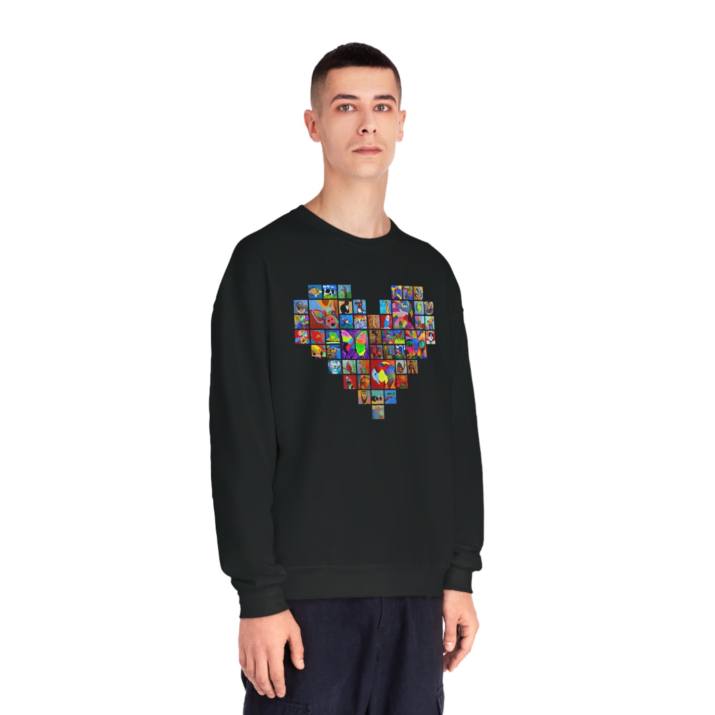 Crewneck Sweatshirt - "Mom's Heart" collage