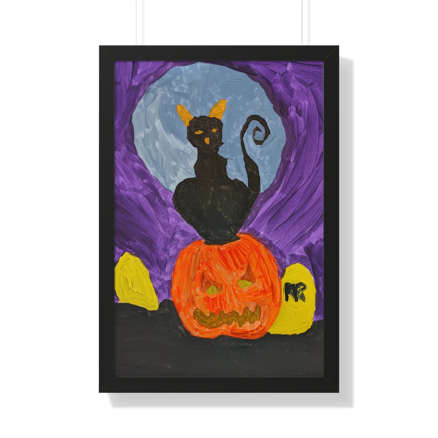 Framed Print - Halloween Cat