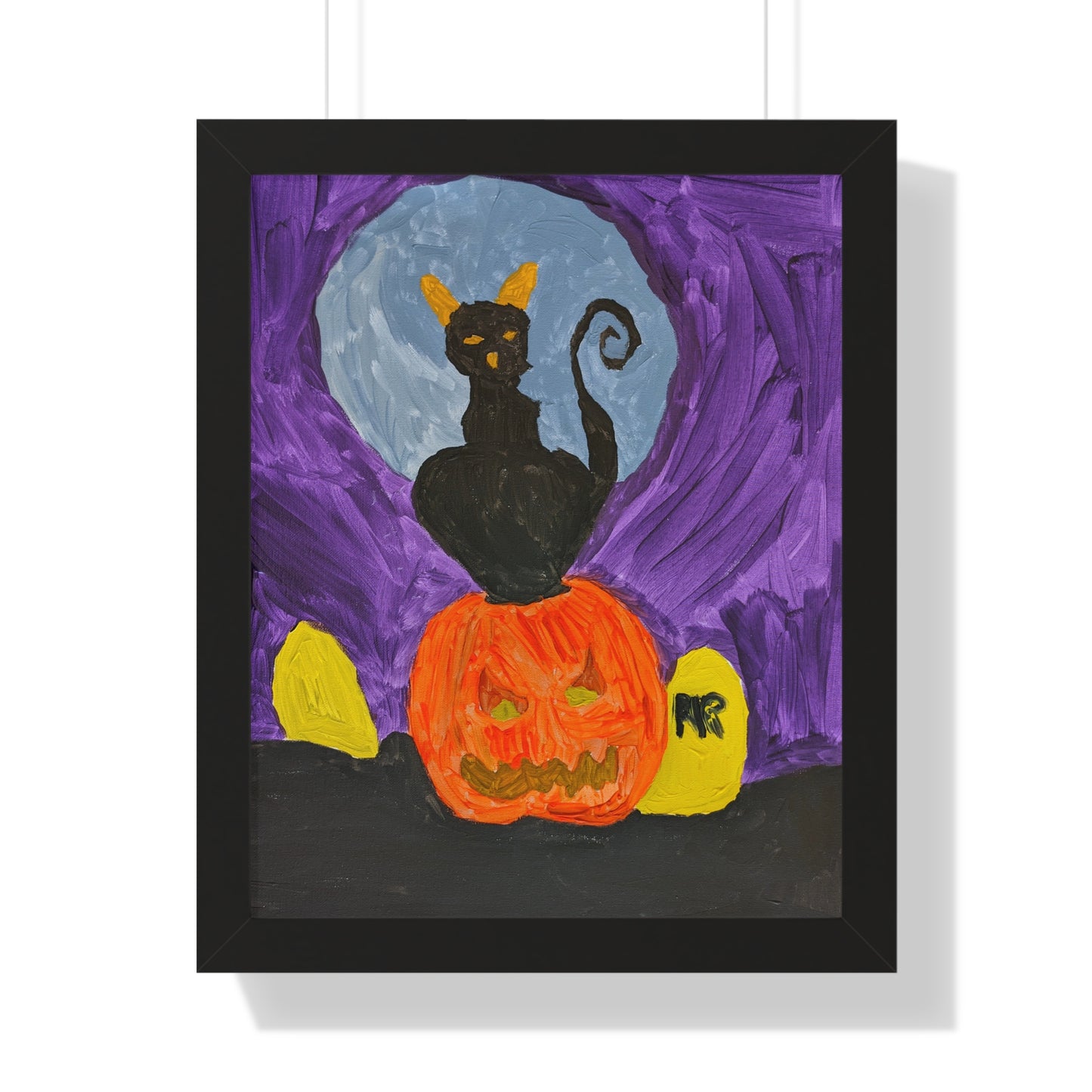 Framed Print - Halloween Cat