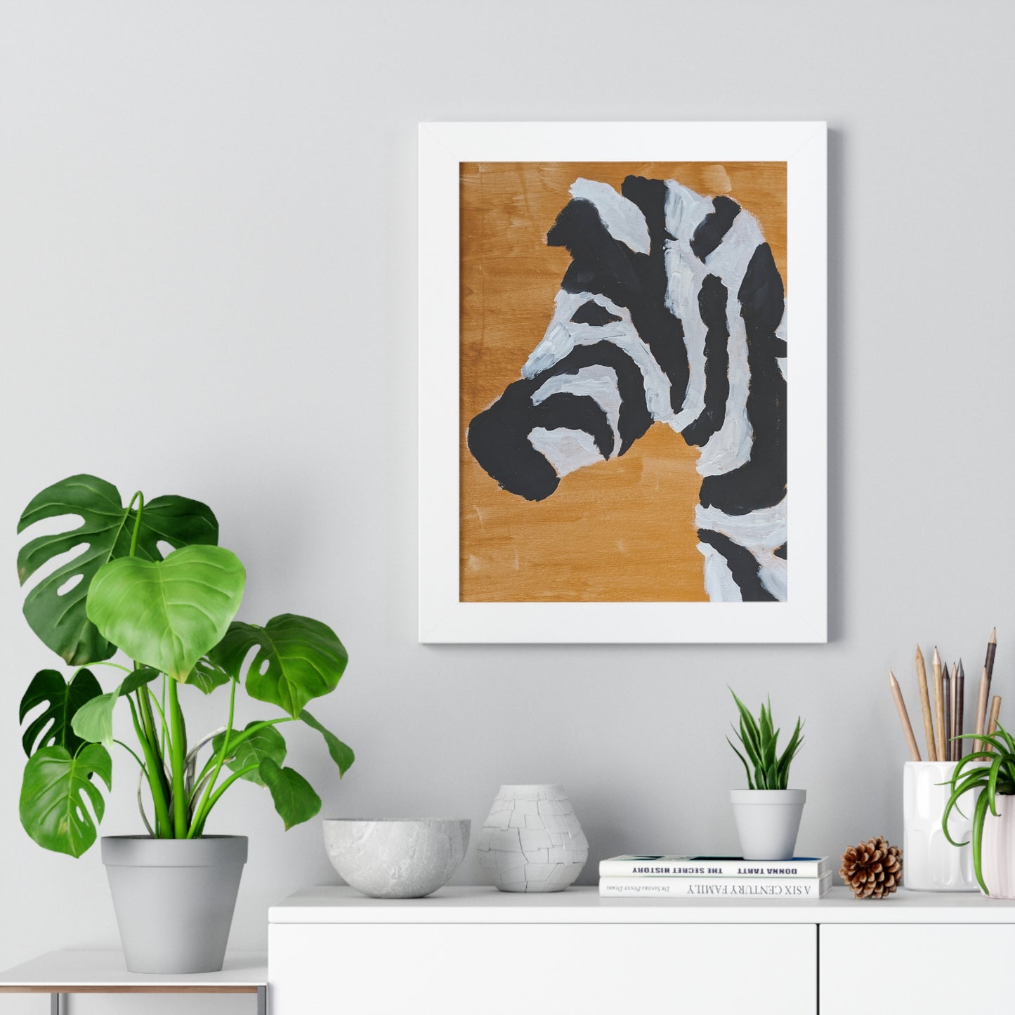 Framed Print - "Zebra Zen"