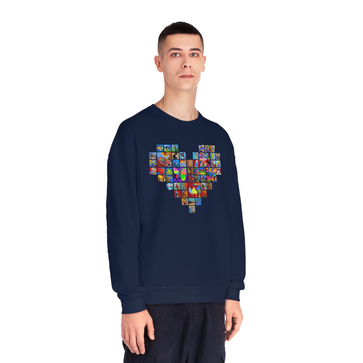 Crewneck Sweatshirt - "Mom's Heart" collage