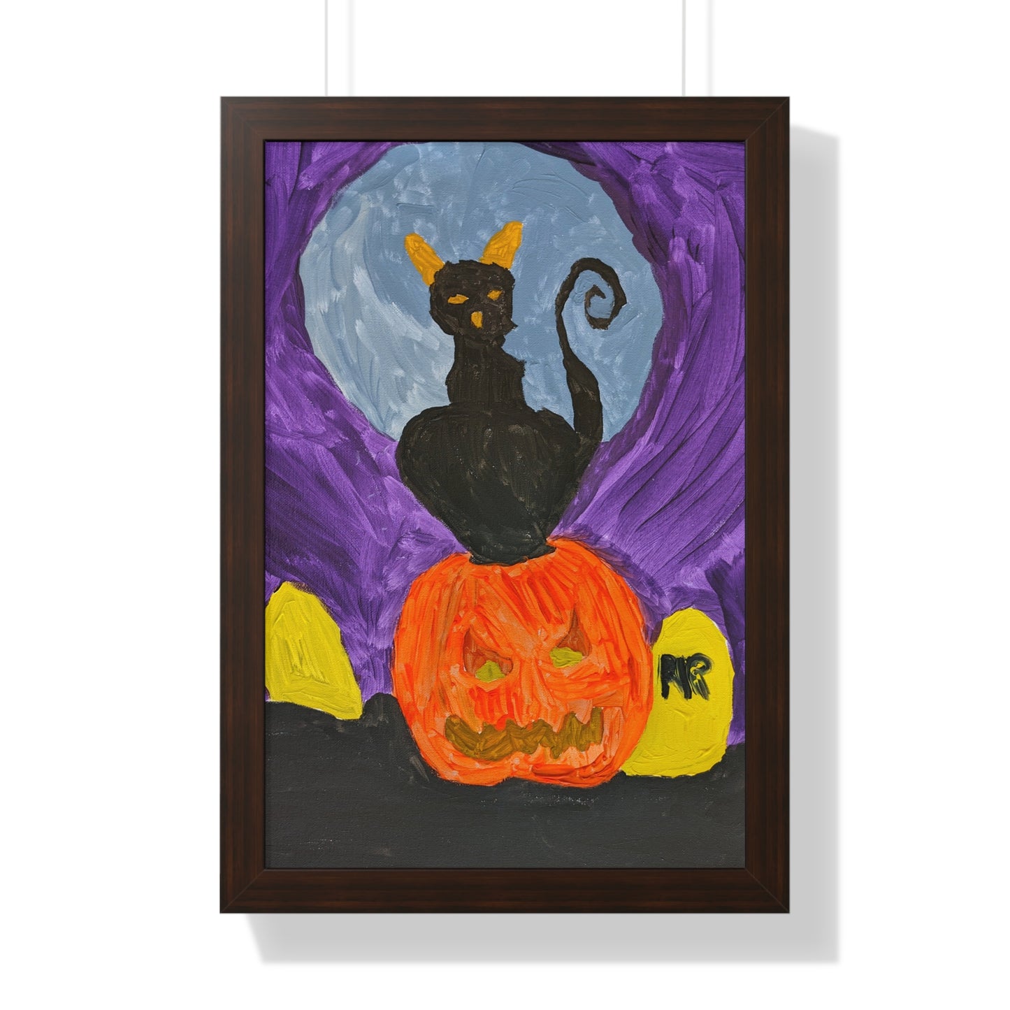 Framed Print - Halloween Cat