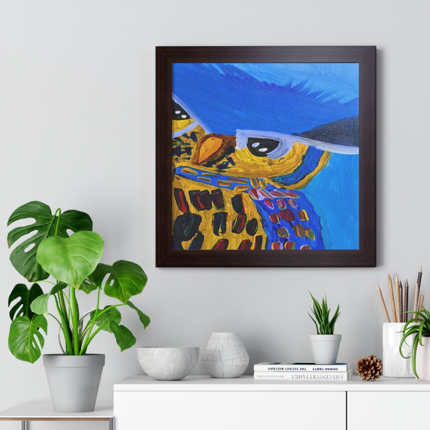 Framed Print - "Sapphire Sentinel"