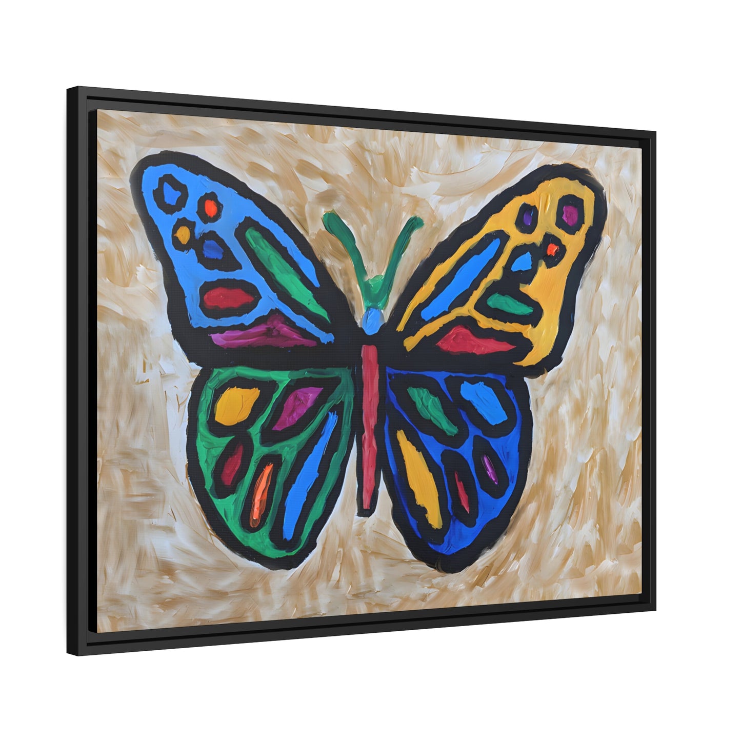 Matte Canvas, Black Frame - "Softly Soaring"