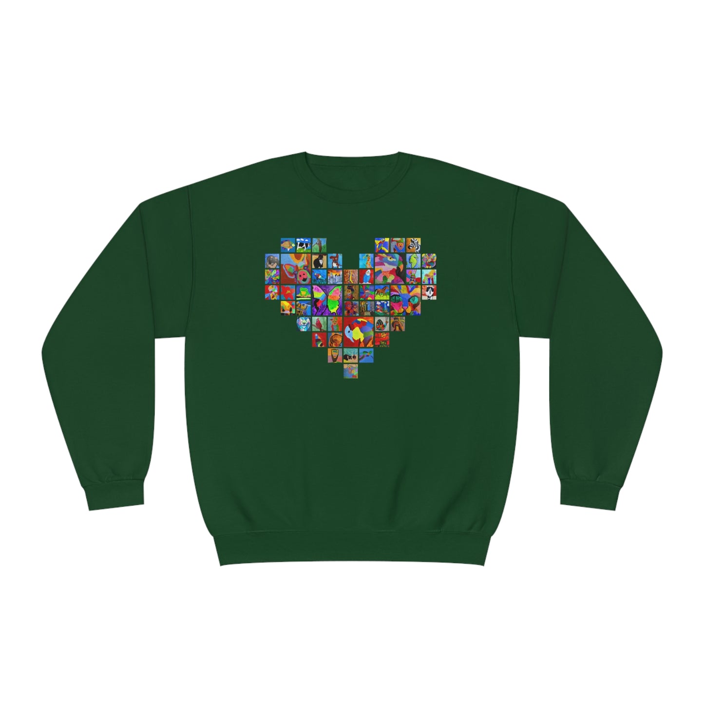 Crewneck Sweatshirt - "Mom's Heart" collage