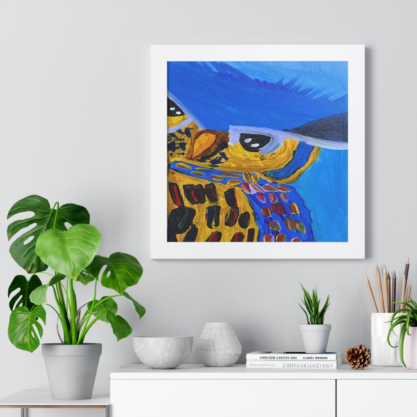 Framed Print - "Sapphire Sentinel"