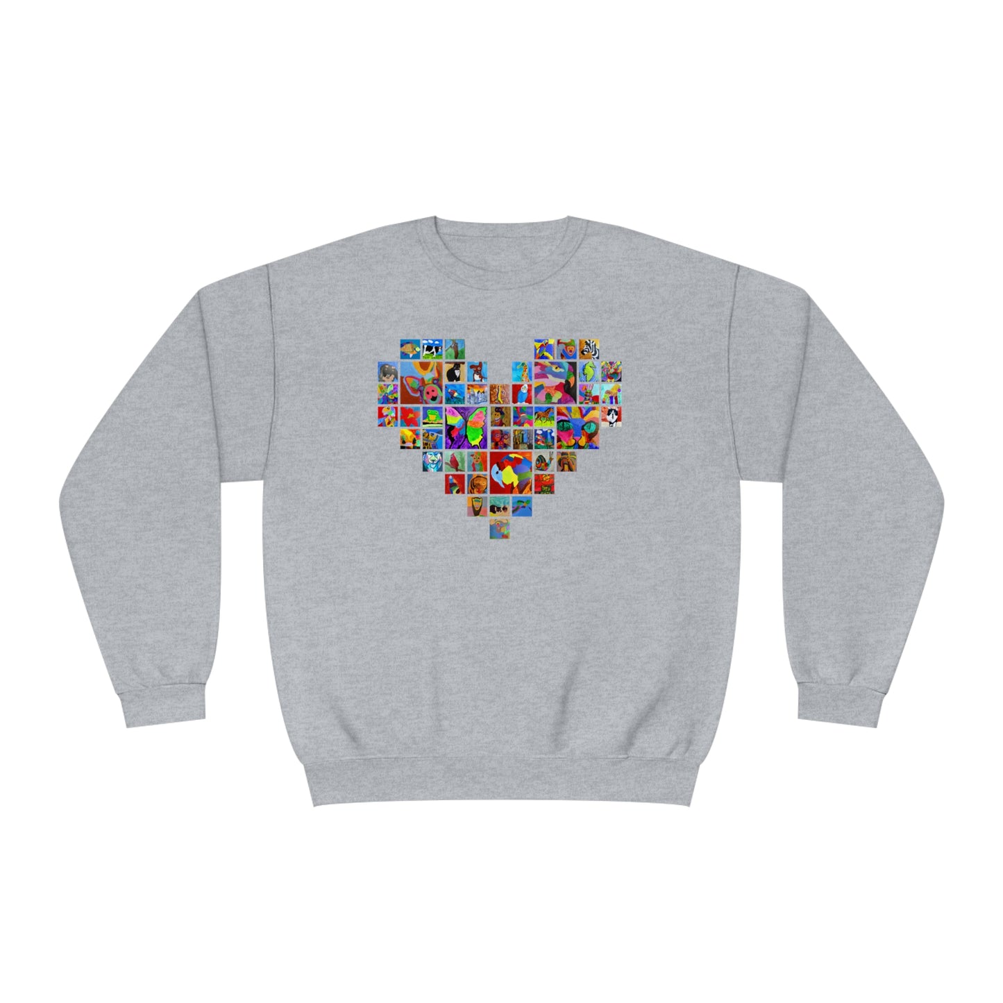 Crewneck Sweatshirt - "Mom's Heart" collage