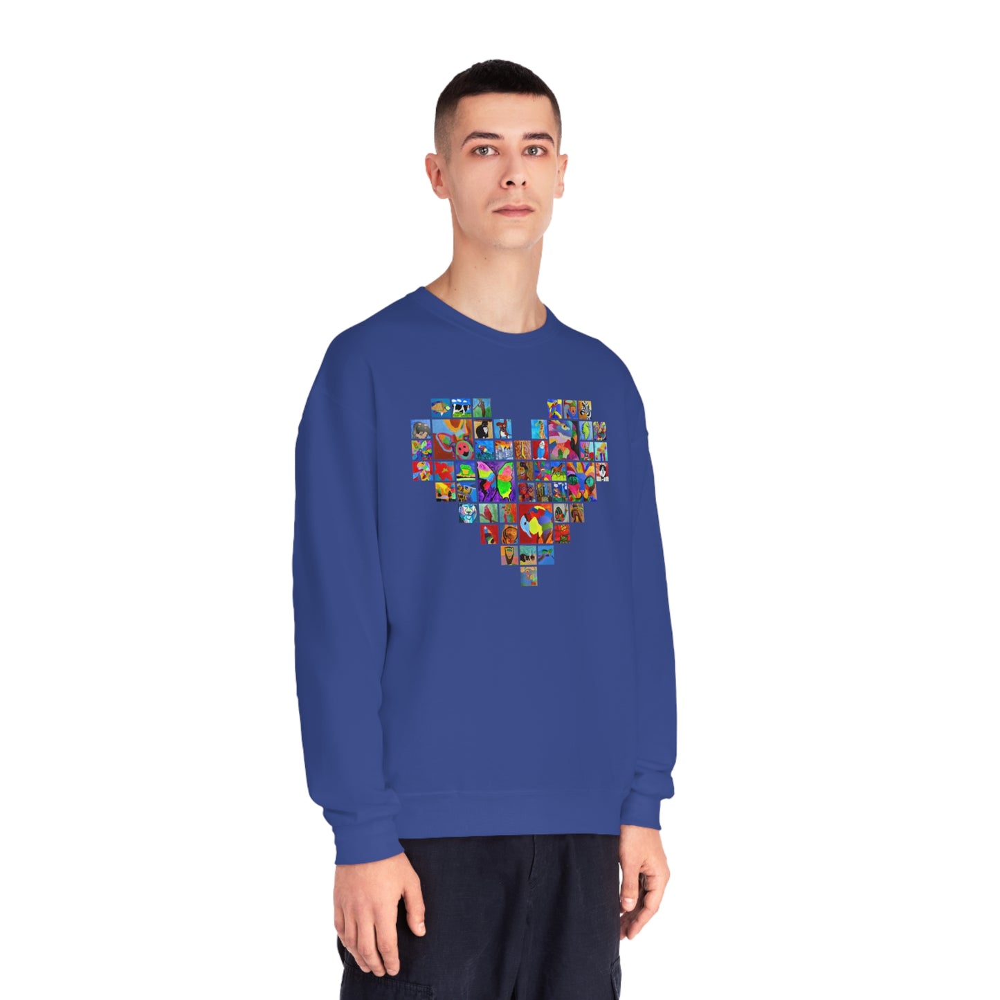 Crewneck Sweatshirt - "Mom's Heart" collage