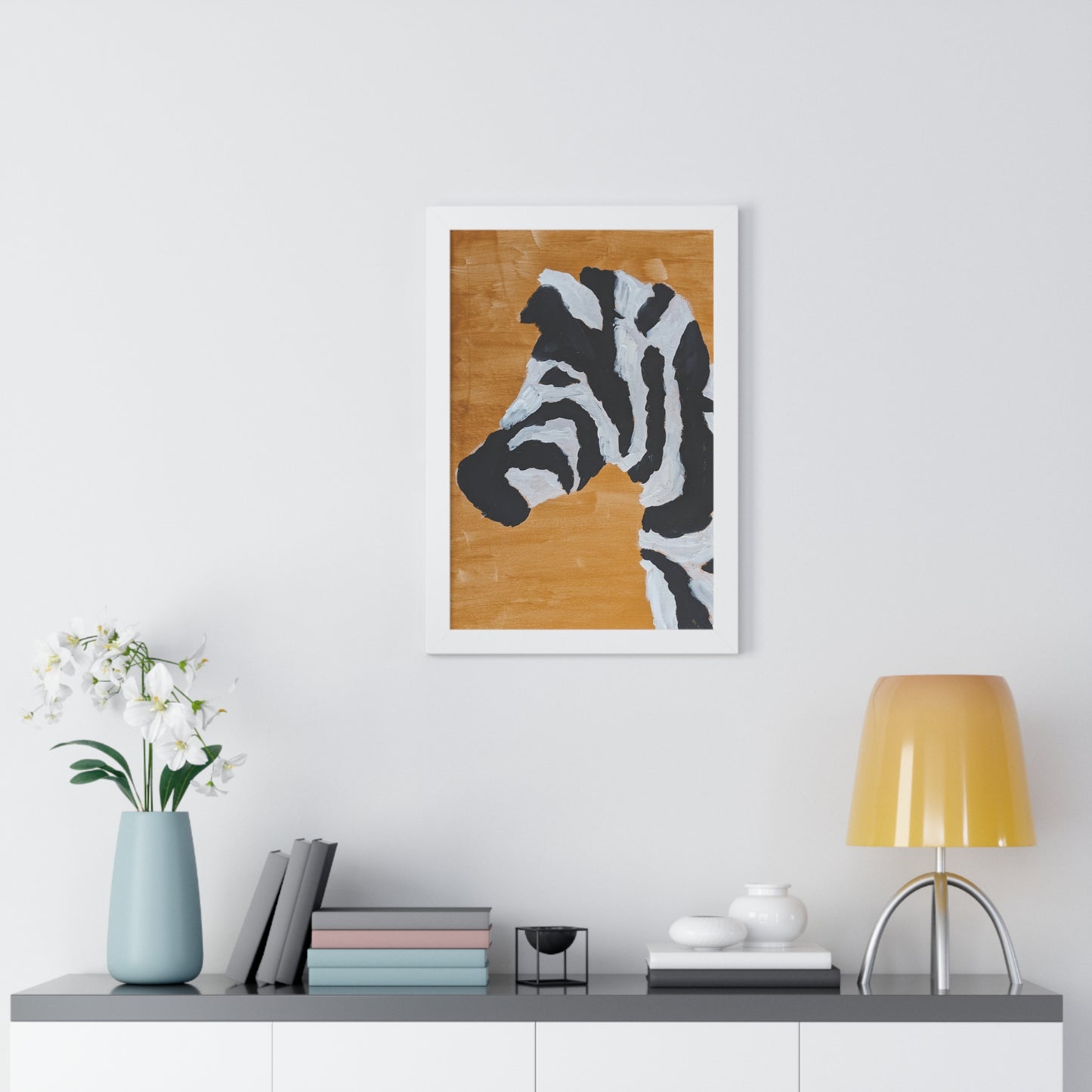 Framed Print - "Zebra Zen"