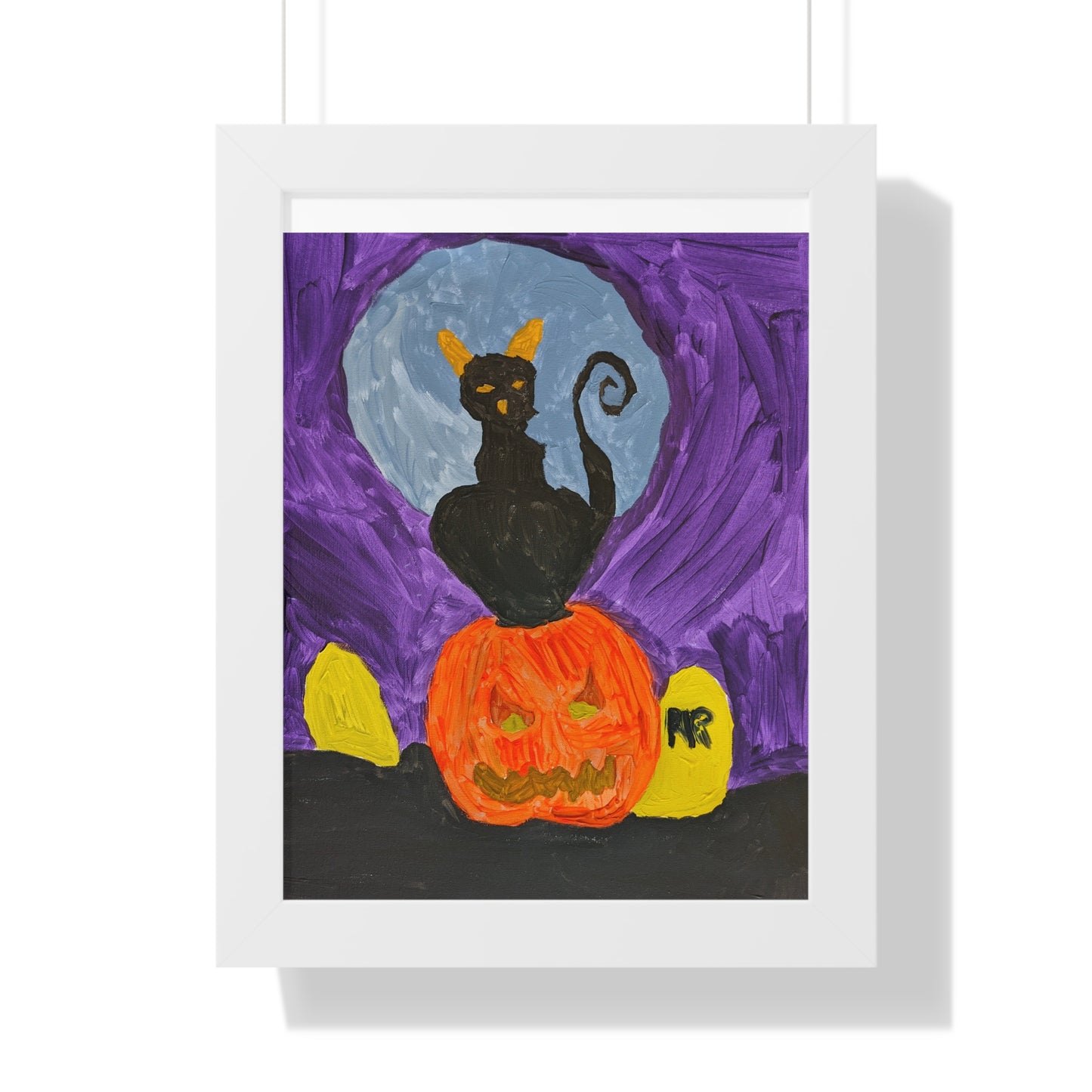 Framed Print - Halloween Cat