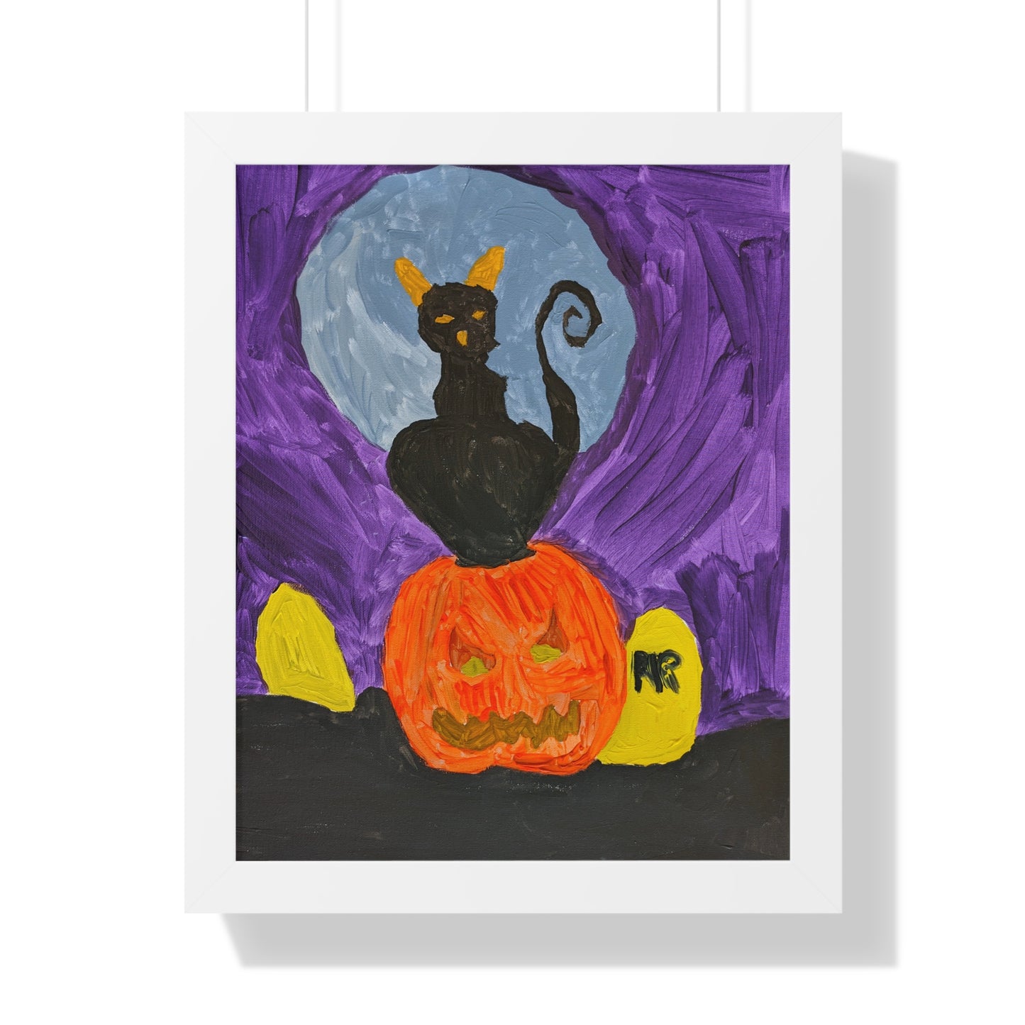 Framed Print - Halloween Cat