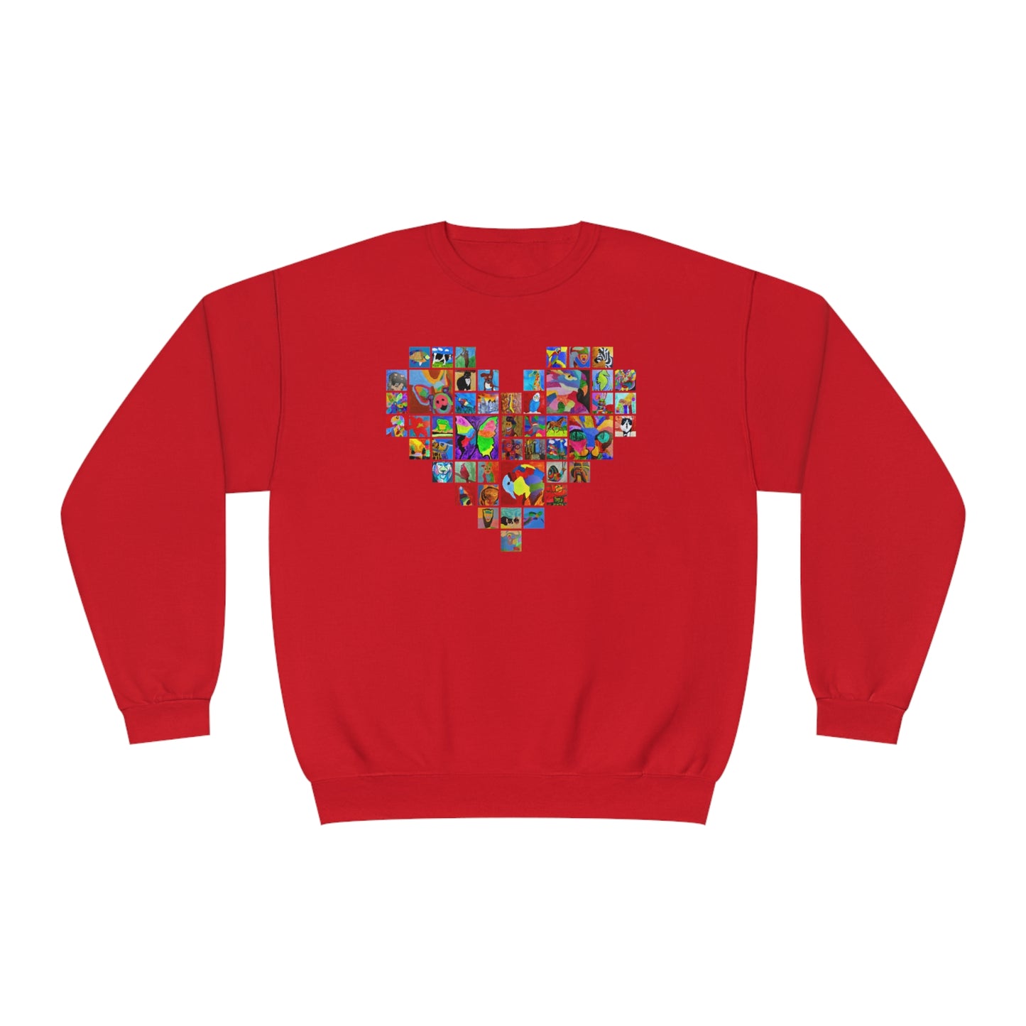 Crewneck Sweatshirt - "Mom's Heart" collage