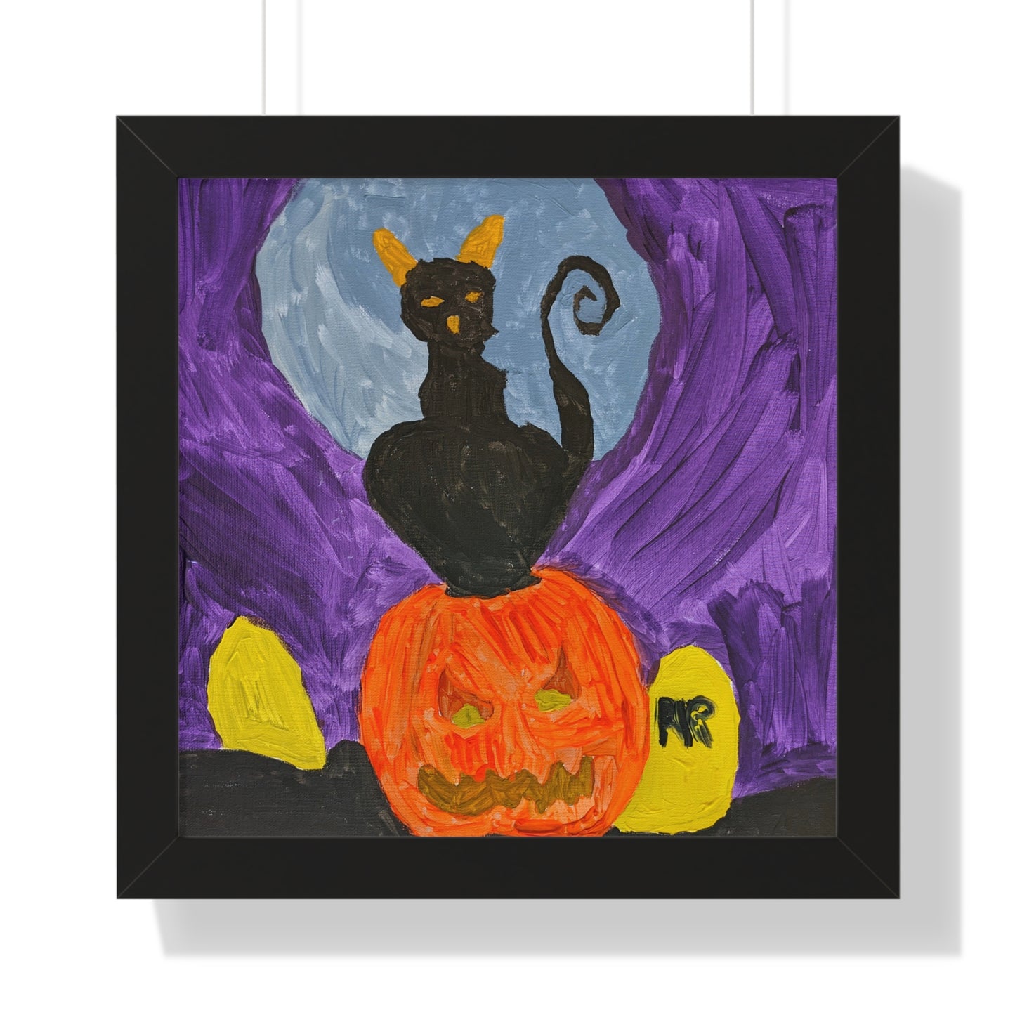 Framed Print - Halloween Cat