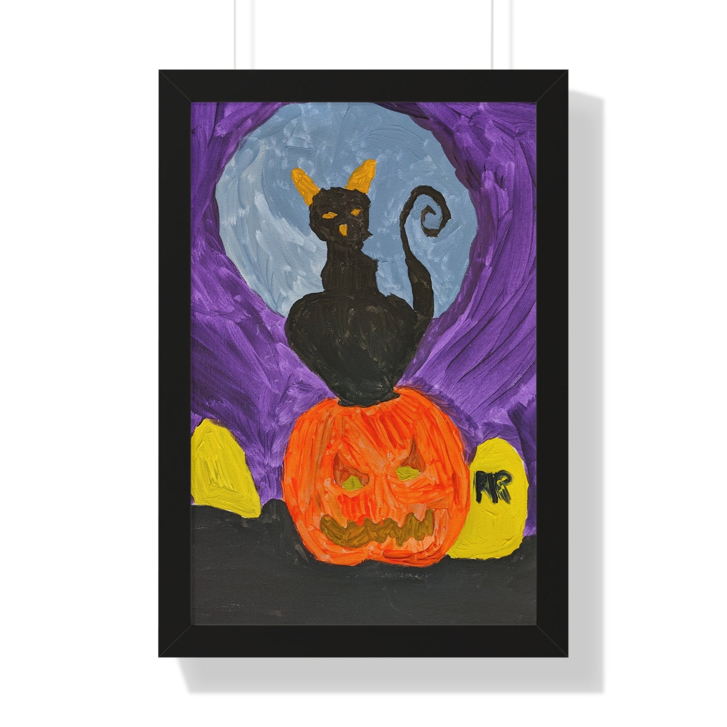 Framed Print - Halloween Cat