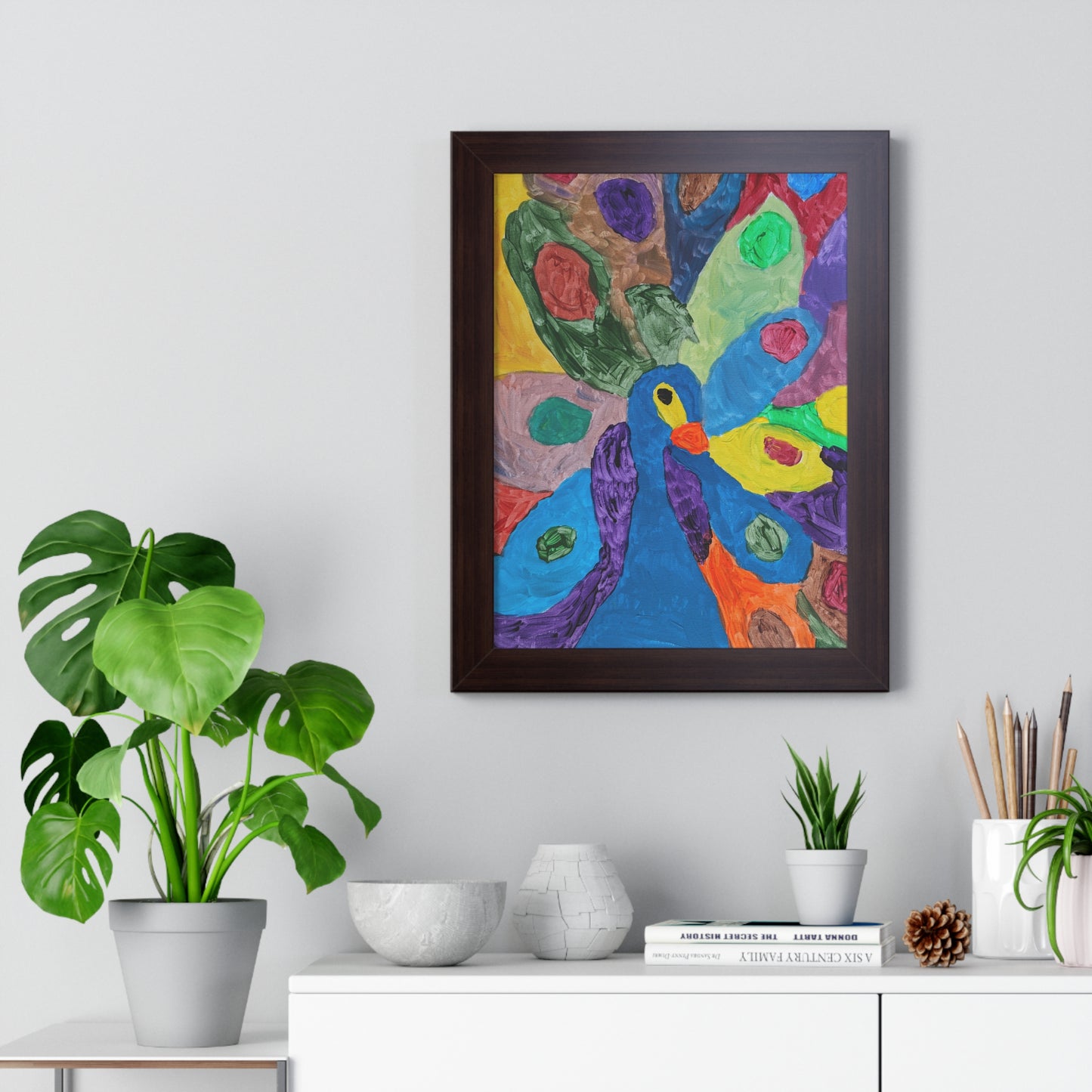 Framed Print - "Piper Peacock"