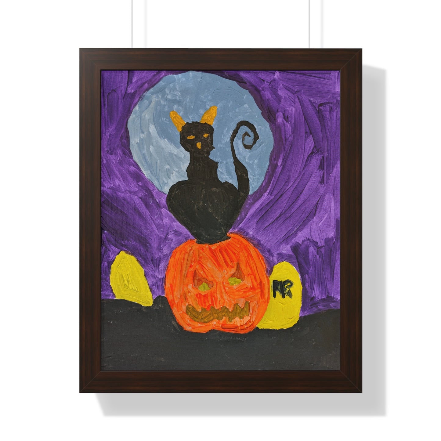 Framed Print - Halloween Cat