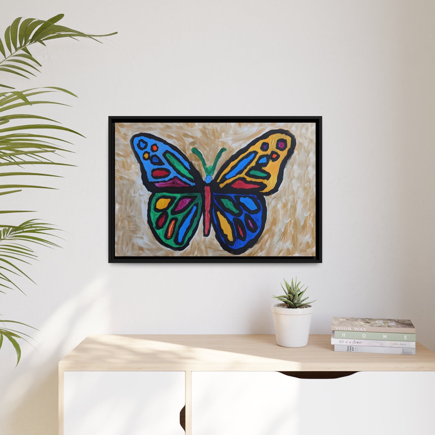 Matte Canvas, Black Frame - "Softly Soaring"