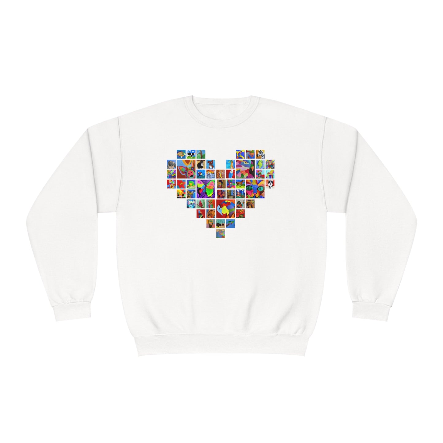 Crewneck Sweatshirt - "Mom's Heart" collage