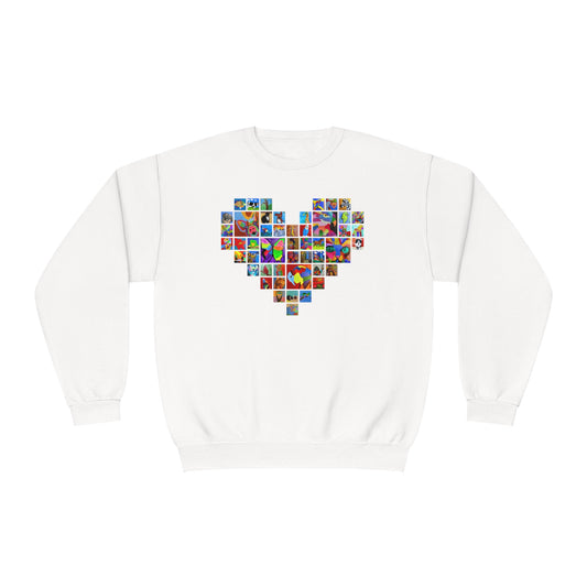 Crewneck Sweatshirt - "Mom's Heart" collage