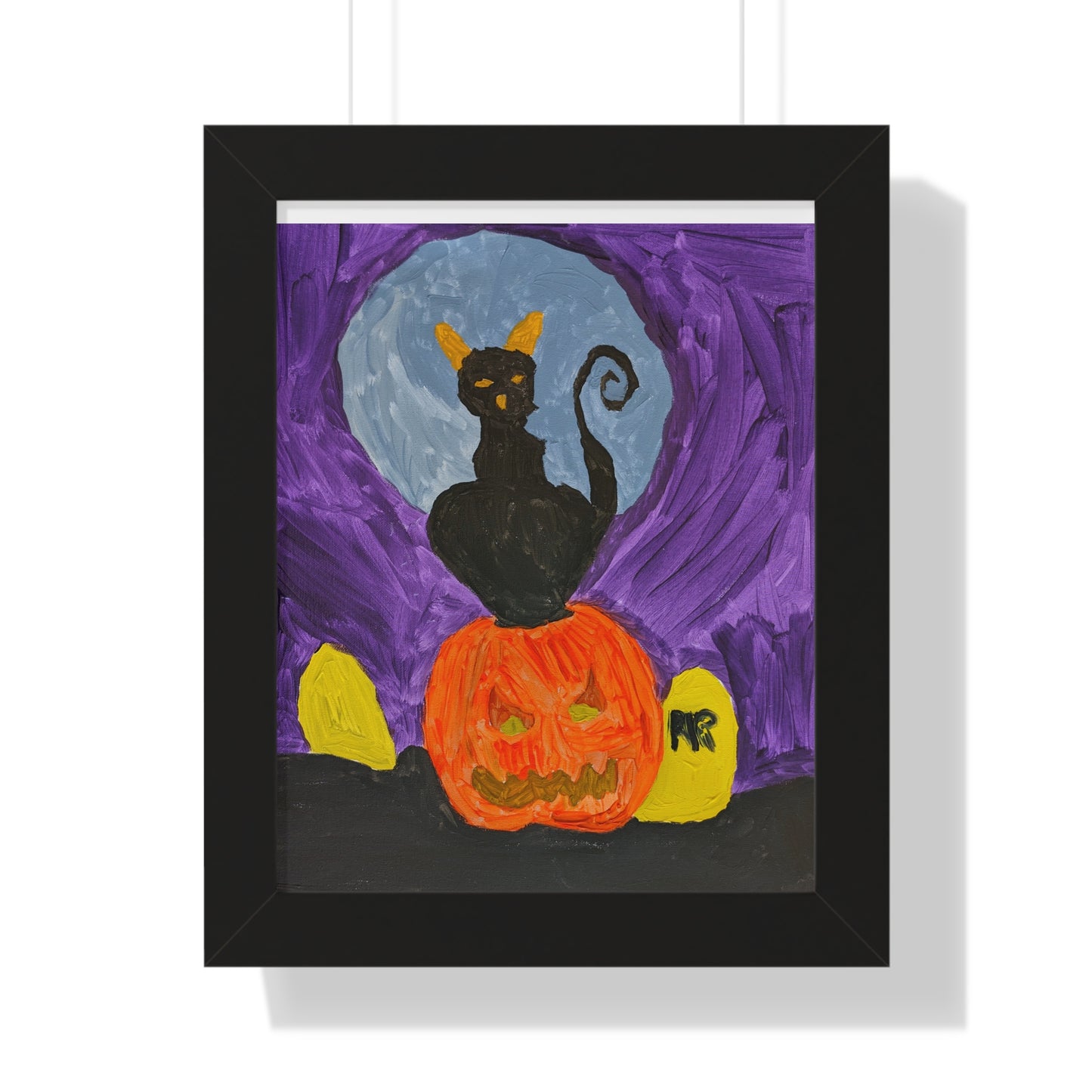 Framed Print - Halloween Cat