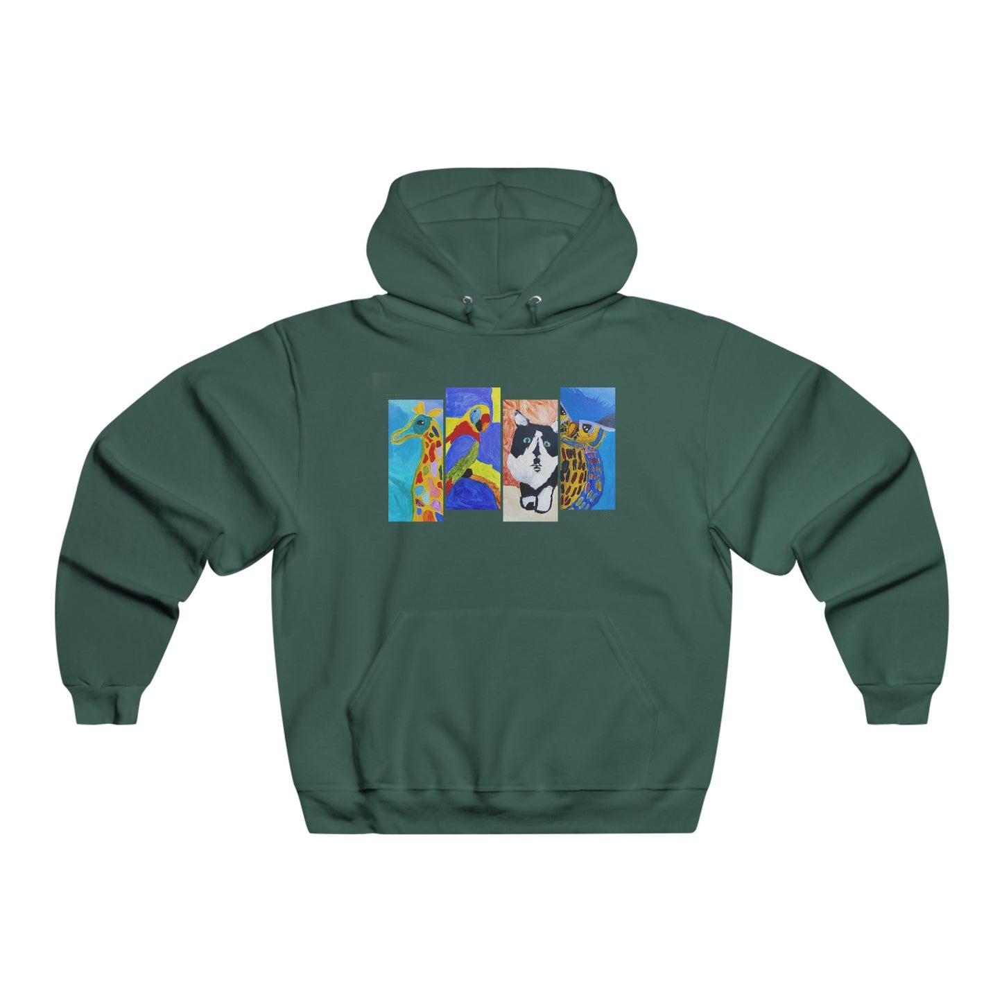 Hooded Sweatshirt - Drew's animals