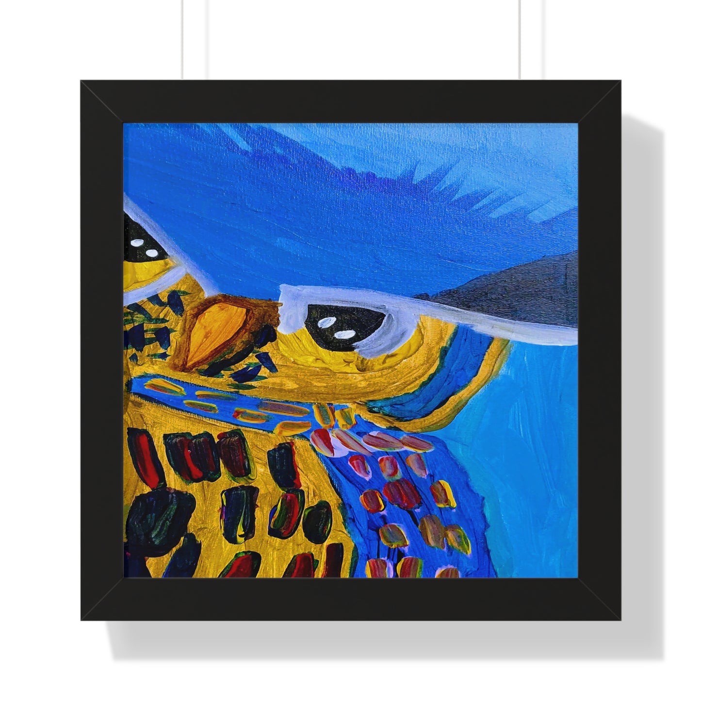 Framed Print - "Sapphire Sentinel"