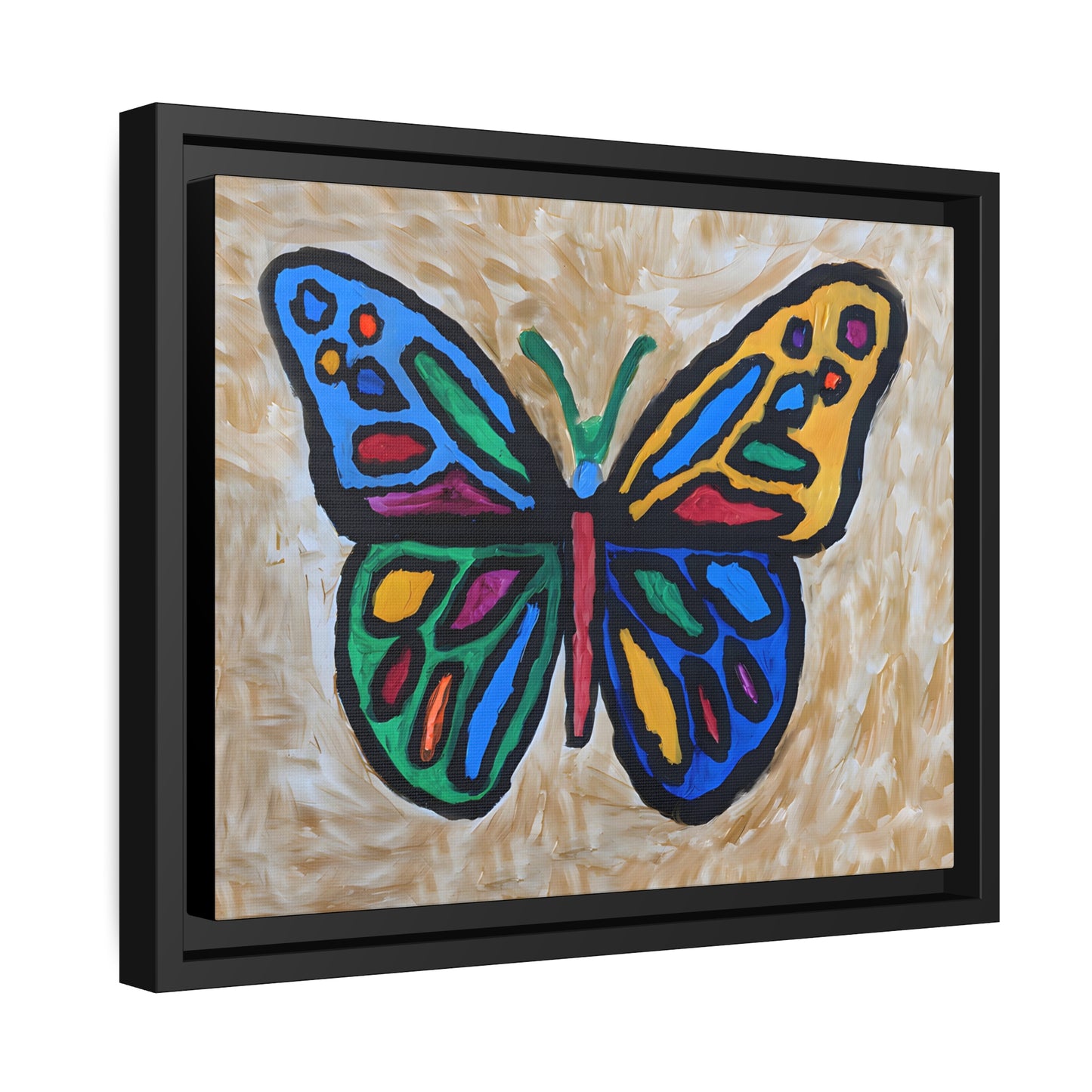 Matte Canvas, Black Frame - "Softly Soaring"