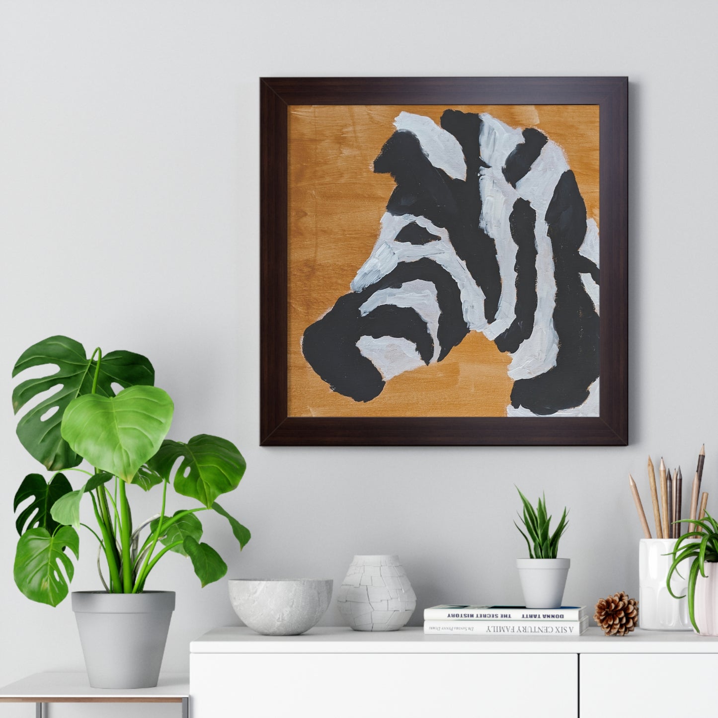 Framed Print - "Zebra Zen"