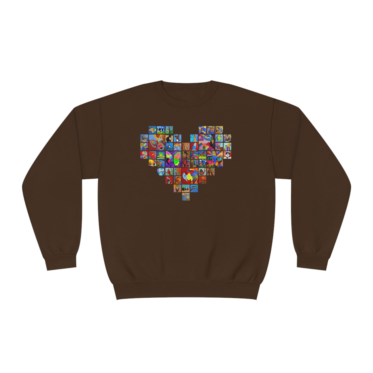 Crewneck Sweatshirt - "Mom's Heart" collage