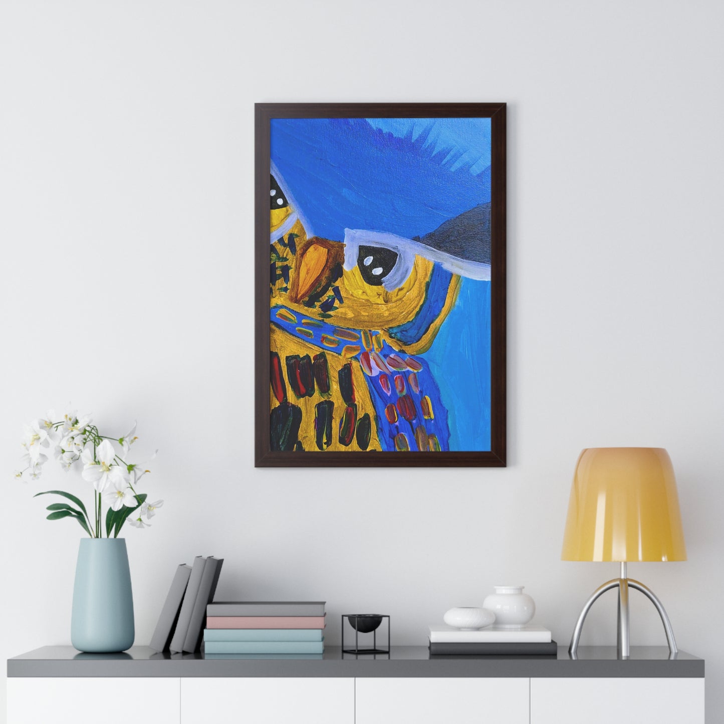 Framed Print - "Sapphire Sentinel"