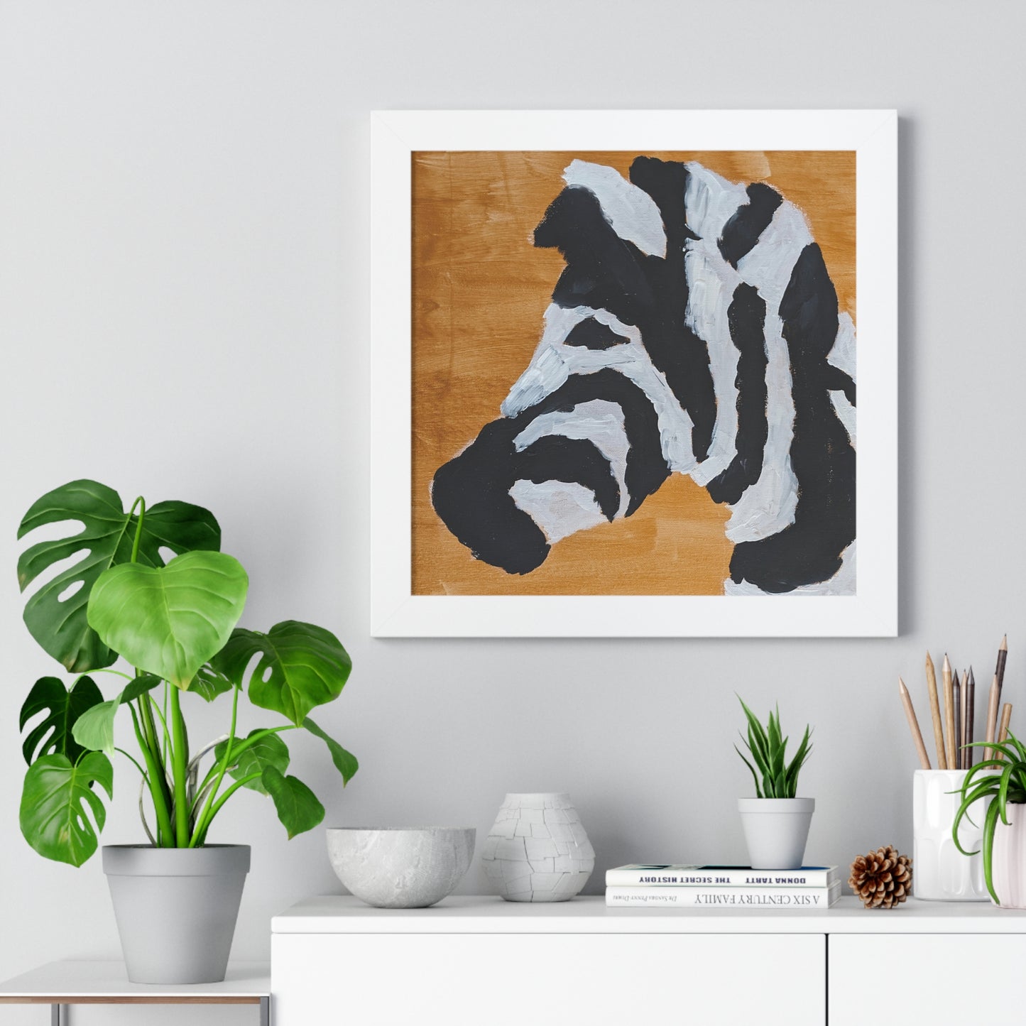 Framed Print - "Zebra Zen"