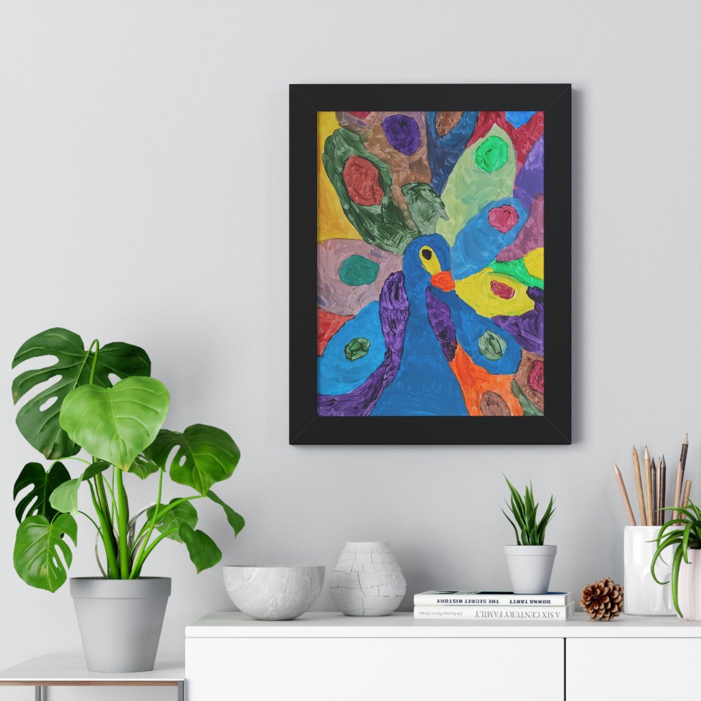 Framed Print - "Piper Peacock"